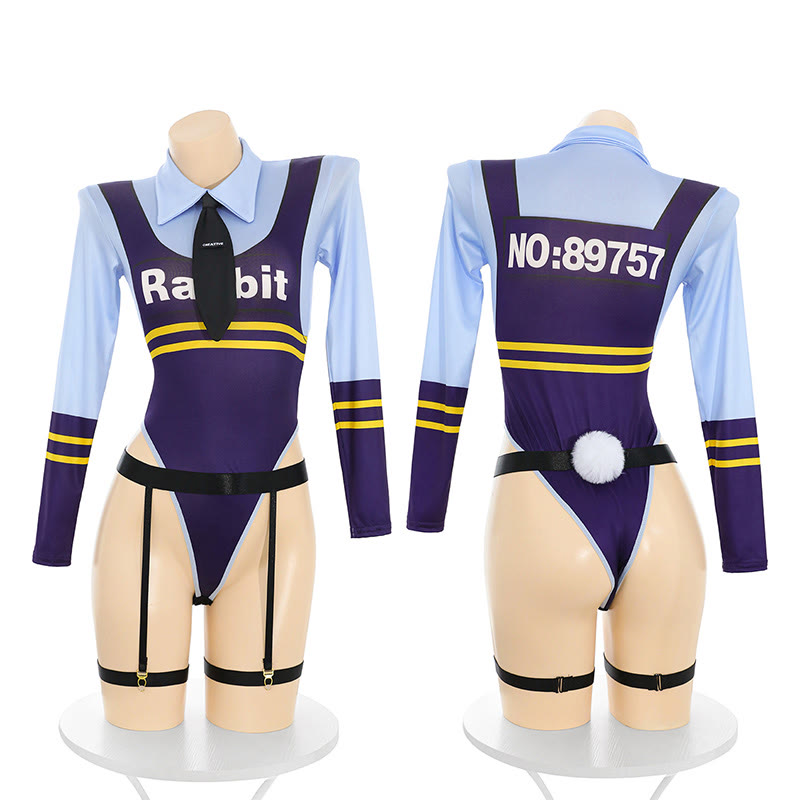 Cosplay Police Uniform Jumpsuit Lingerie - image 2