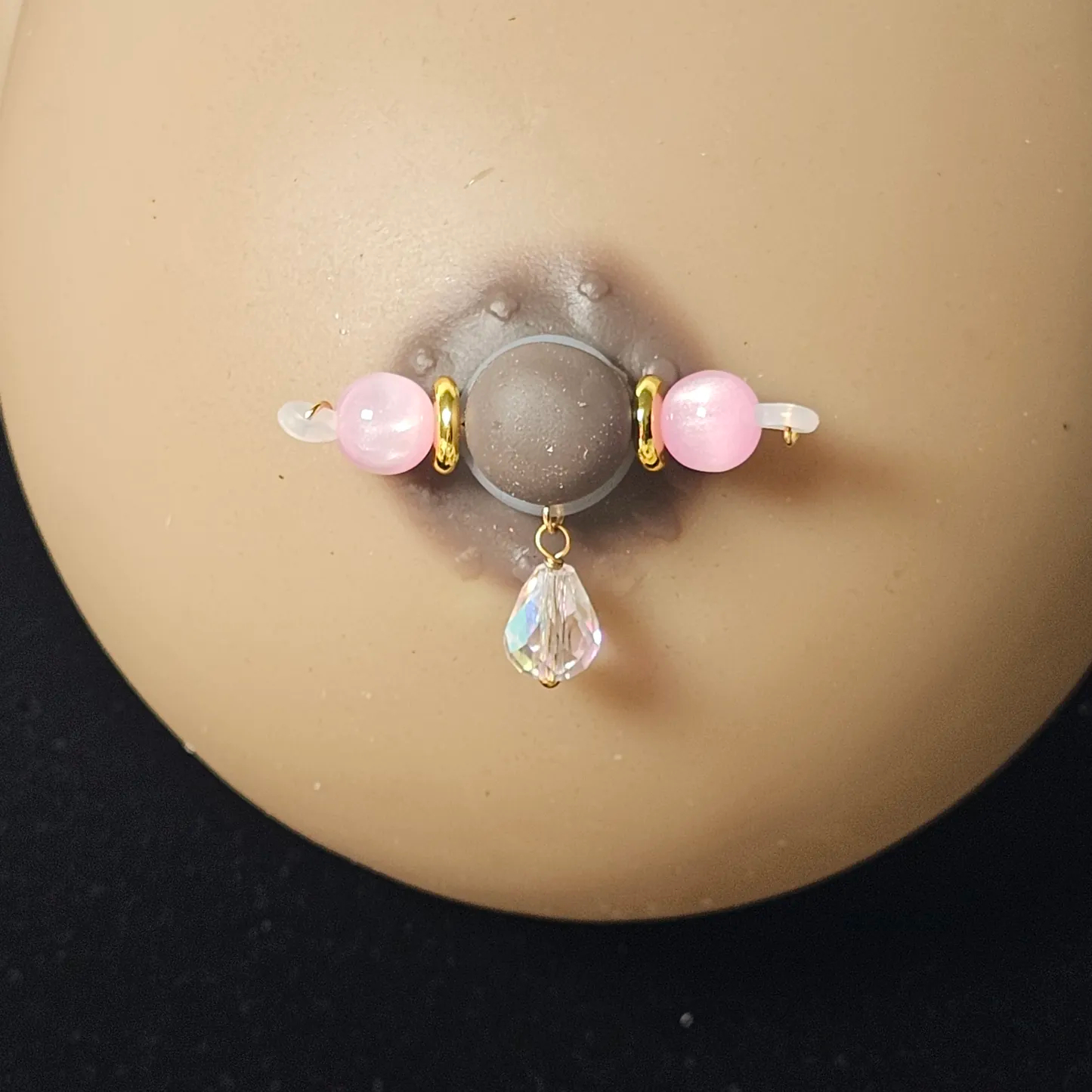Beaded Acrylic Drop Adjustable Nipple Clamp SM Accessories - image 1
