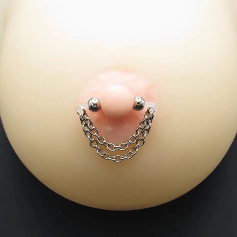 Chain Adjustable Nipple Clamp SM Accessories - Silver - 2 ( a pair) - image 2