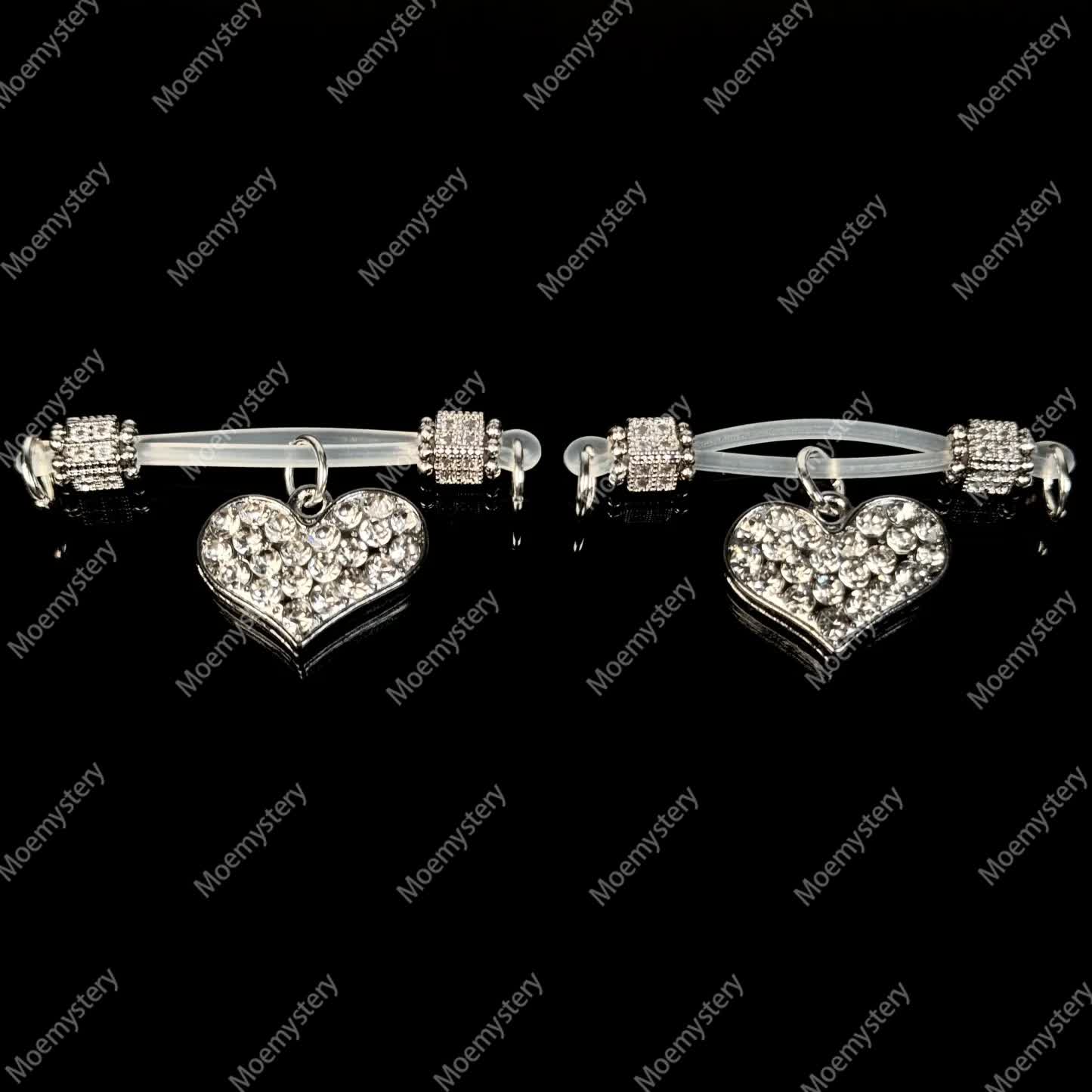 Rhinestone Body Chain Nipple Clamp Adjustable SM Accessories - image 5