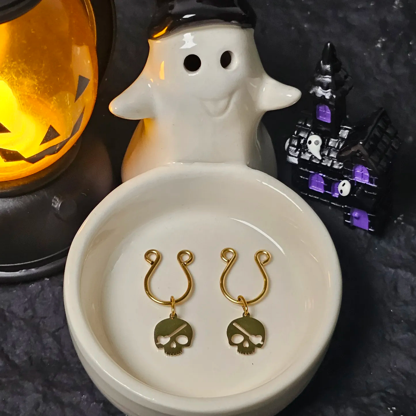 Gold Skull Adjustable Nipple Clamp SM Accessories - image 4