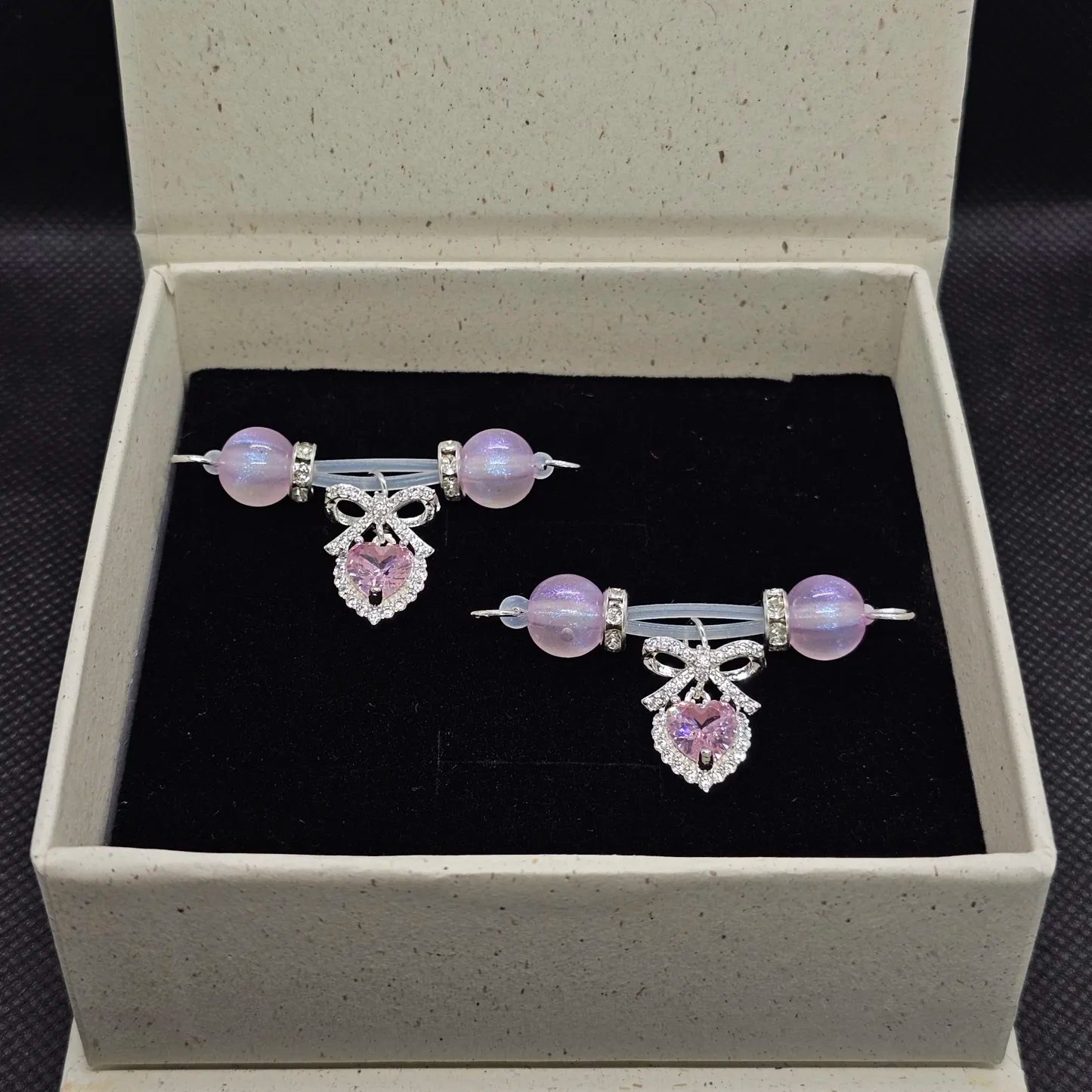 Pink Beaded Bow Adjustable Nipple Clamp SM Accessories - image 5