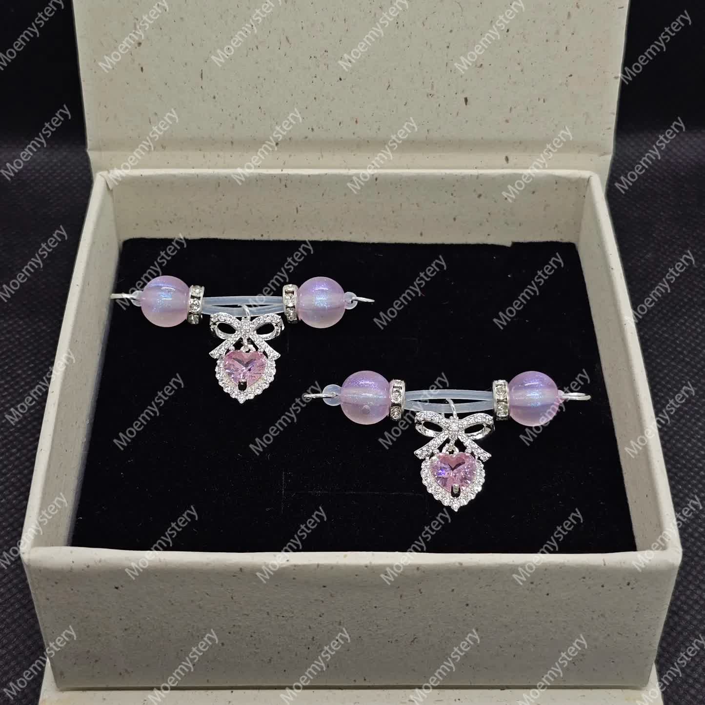 Pink Beaded Bow Adjustable Nipple Clamp SM Accessories - image 5