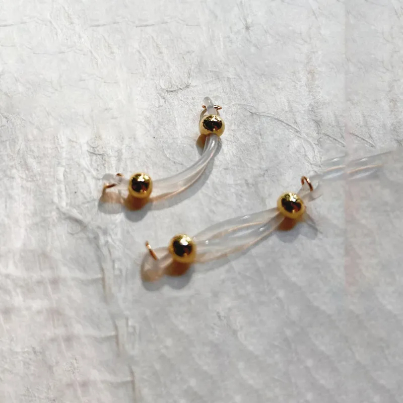 Gold Ball Silicone Adjustable Nipple Clamp Lingerie Accessories - image 1