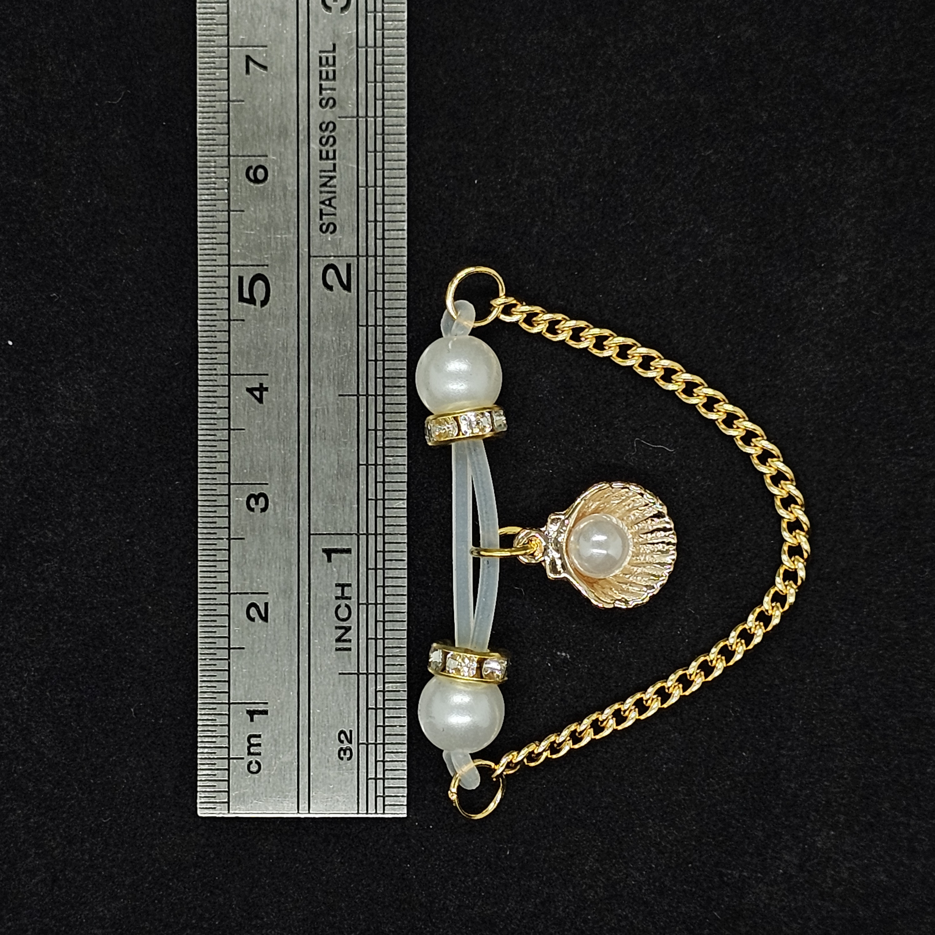 Pearl Shell Charm Chain Adjustable Nipple Clamp Lingerie Accessories - image 6