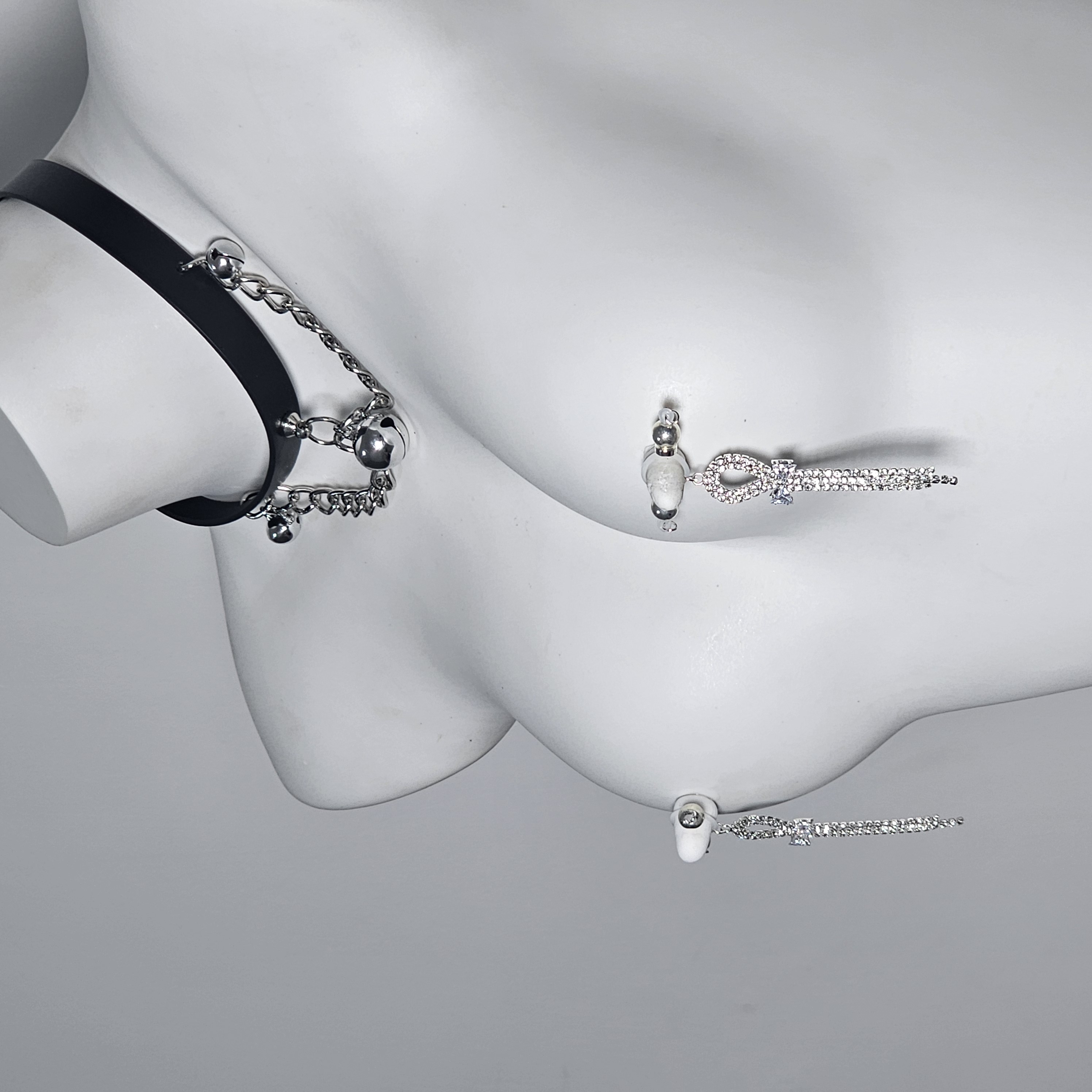 Rhinestone Adjustable Nipple Clamp Lingerie Accessories - image 3