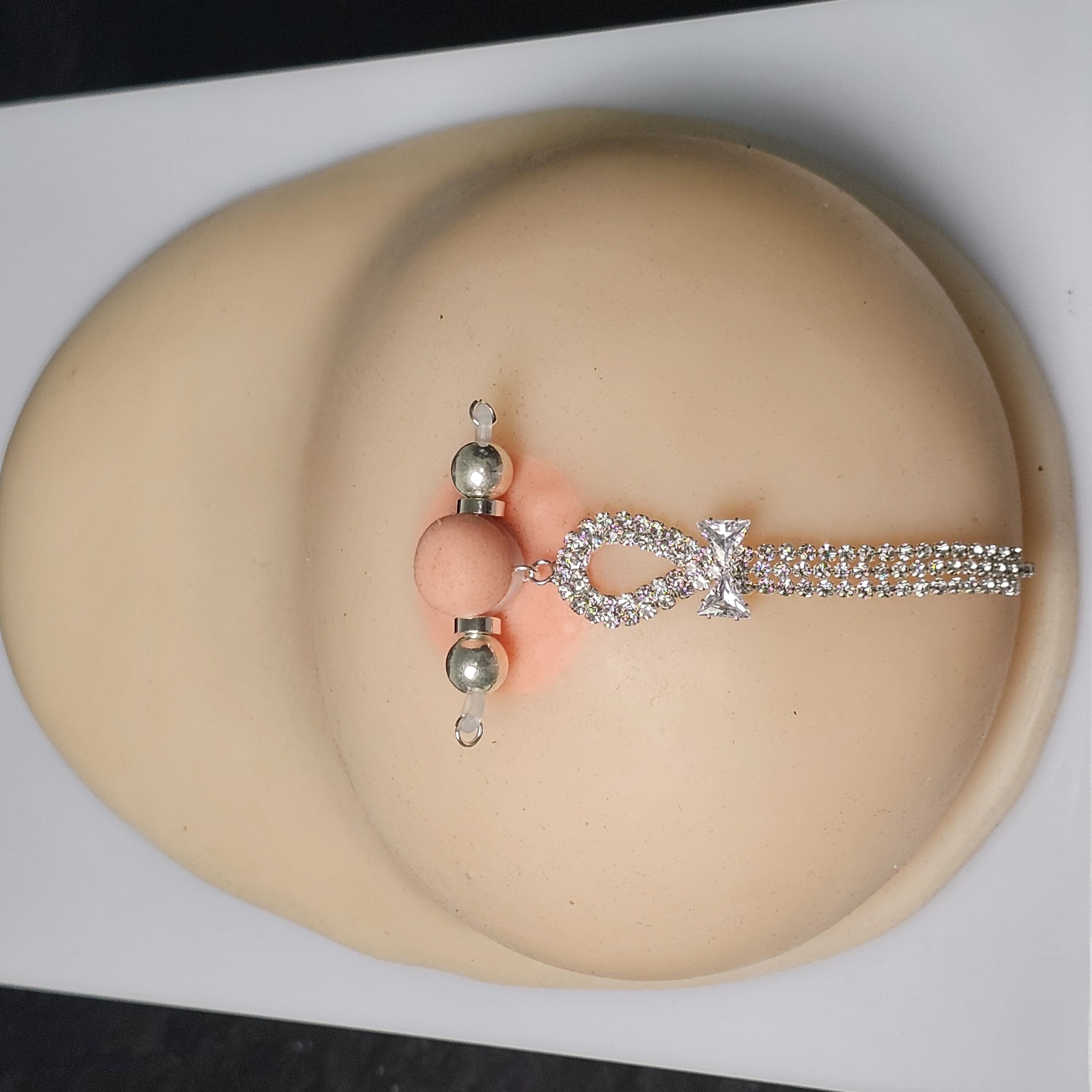 Rhinestone Adjustable Nipple Clamp Lingerie Accessories - image 1