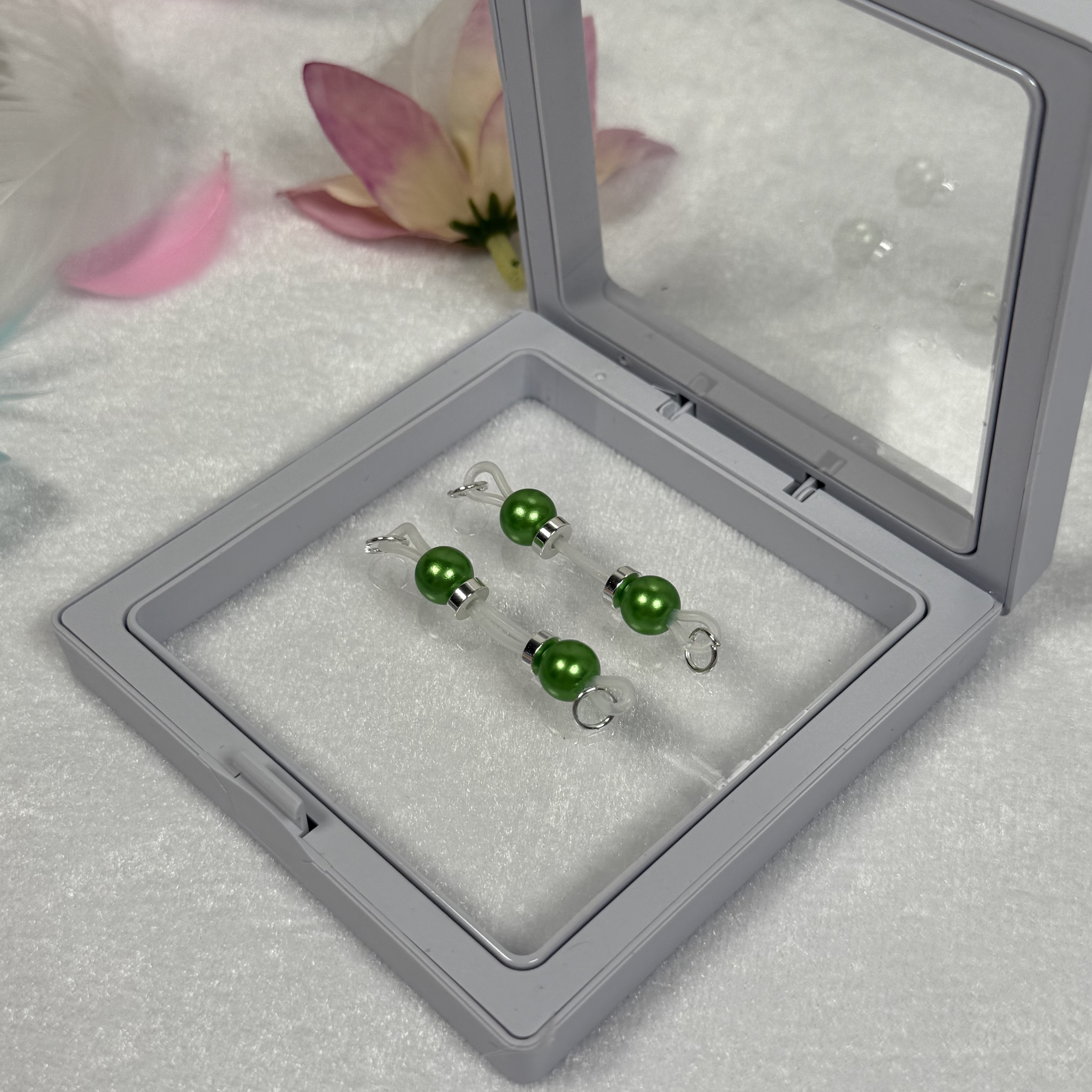 Green Bead Nipple Clamp Adjustable Lingerie Accessories - image 4