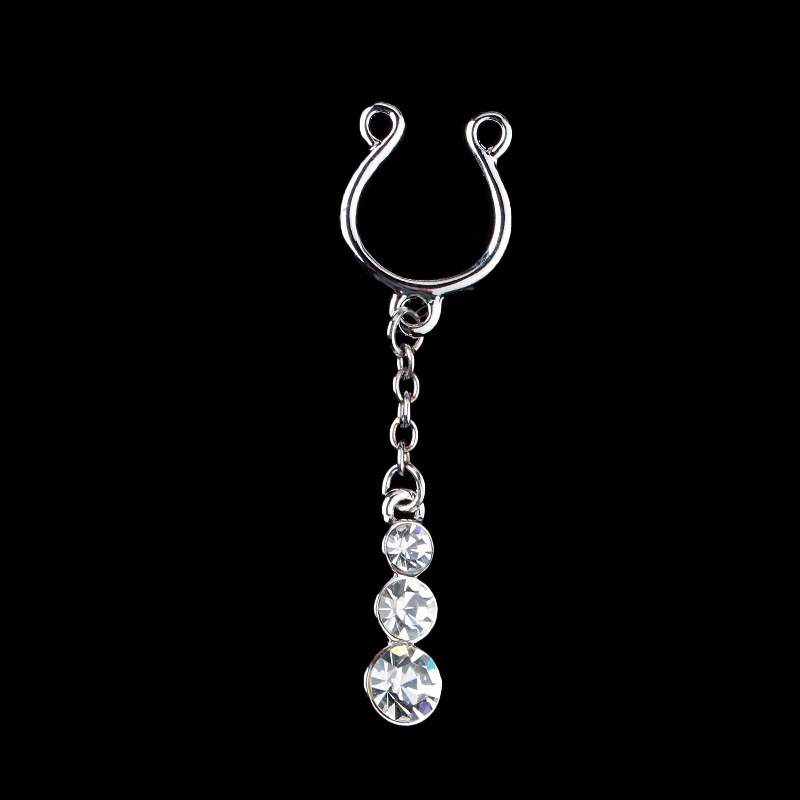 Rhinestone Chain Nipple Clamp Adjustable Lingerie Accessories - image 1