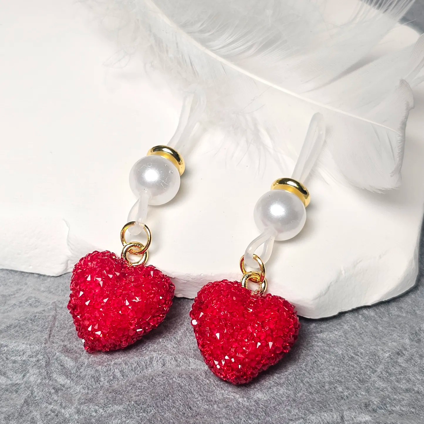 Red Heart Nipple Clamp Adjustable Lingerie Accessories - image 3