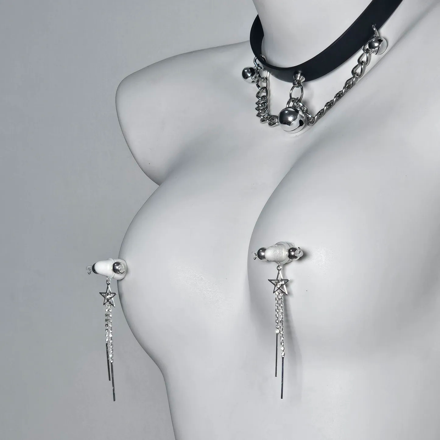 Star Tassel Adjustable Non-Piercing Nipple Rings - image 5