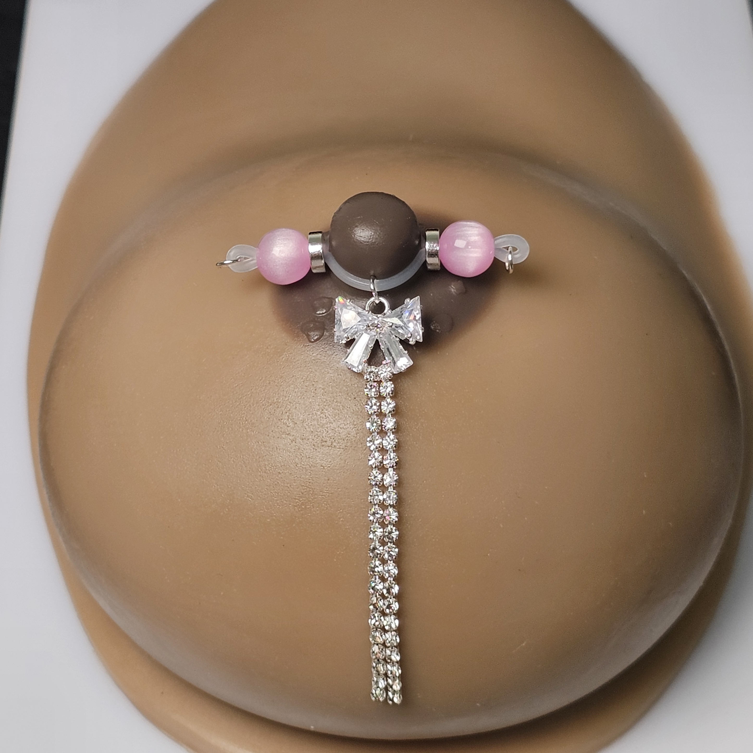 Adjustable Crystal Chain Nipple Ring Adjustable Lingerie Accessories - image 4