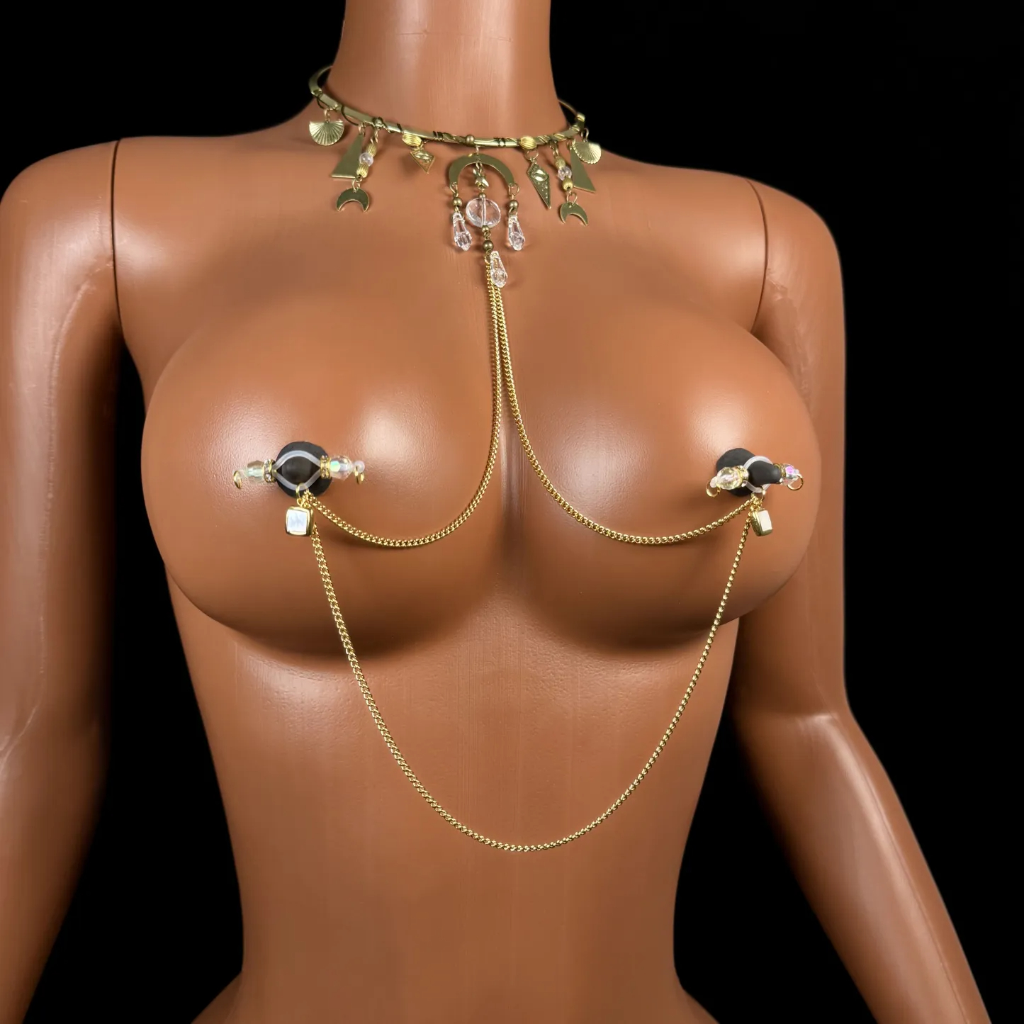 Moon Necklace Nipple Clamp Adjustable Lingerie Accessories - image 4