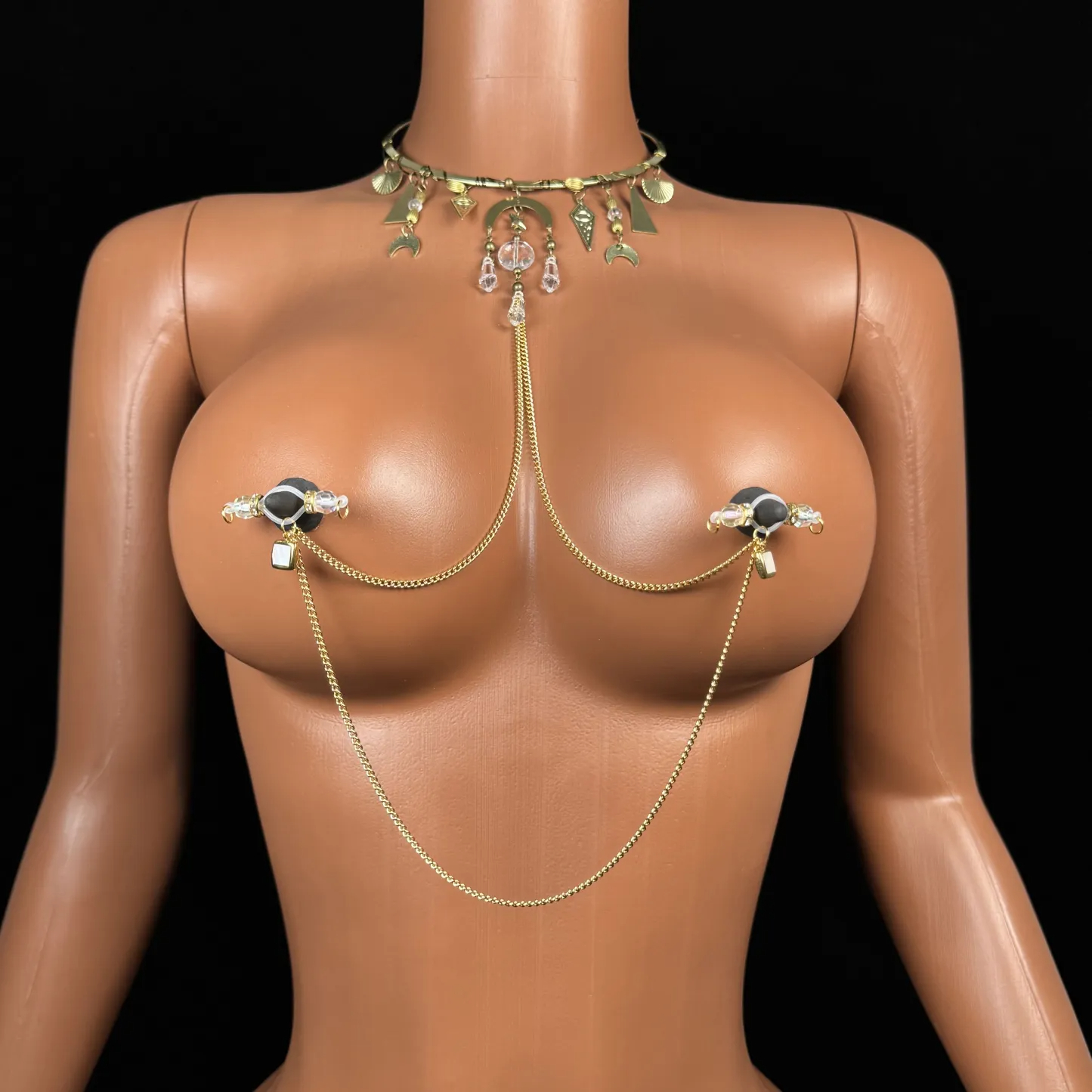 Moon Necklace Nipple Clamp Adjustable Lingerie Accessories - image 3