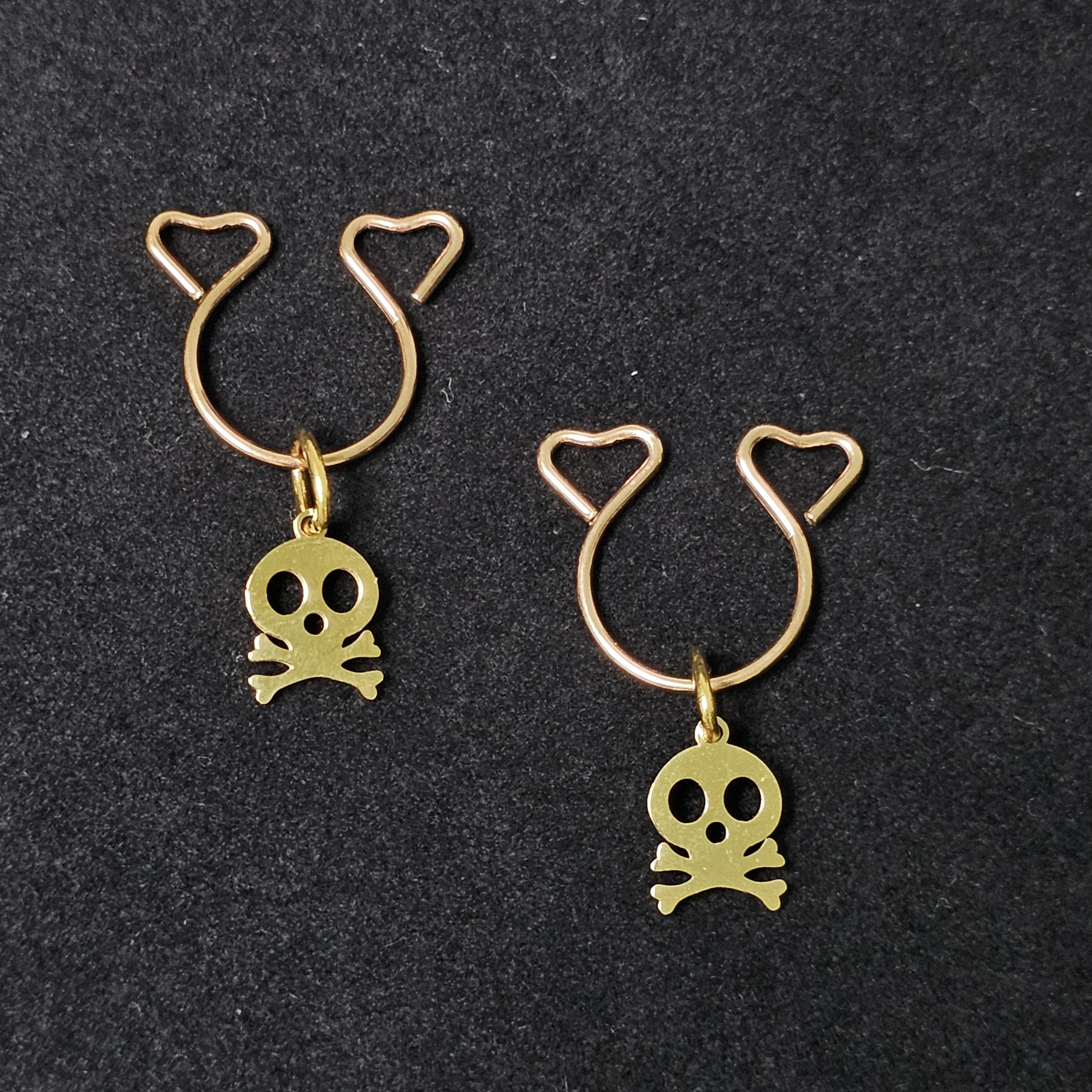 Halloween Gold-plated Pendan Nipple Ring Adjustable Lingerie Accessories - Gold - 2 pack (one pair) - image 2
