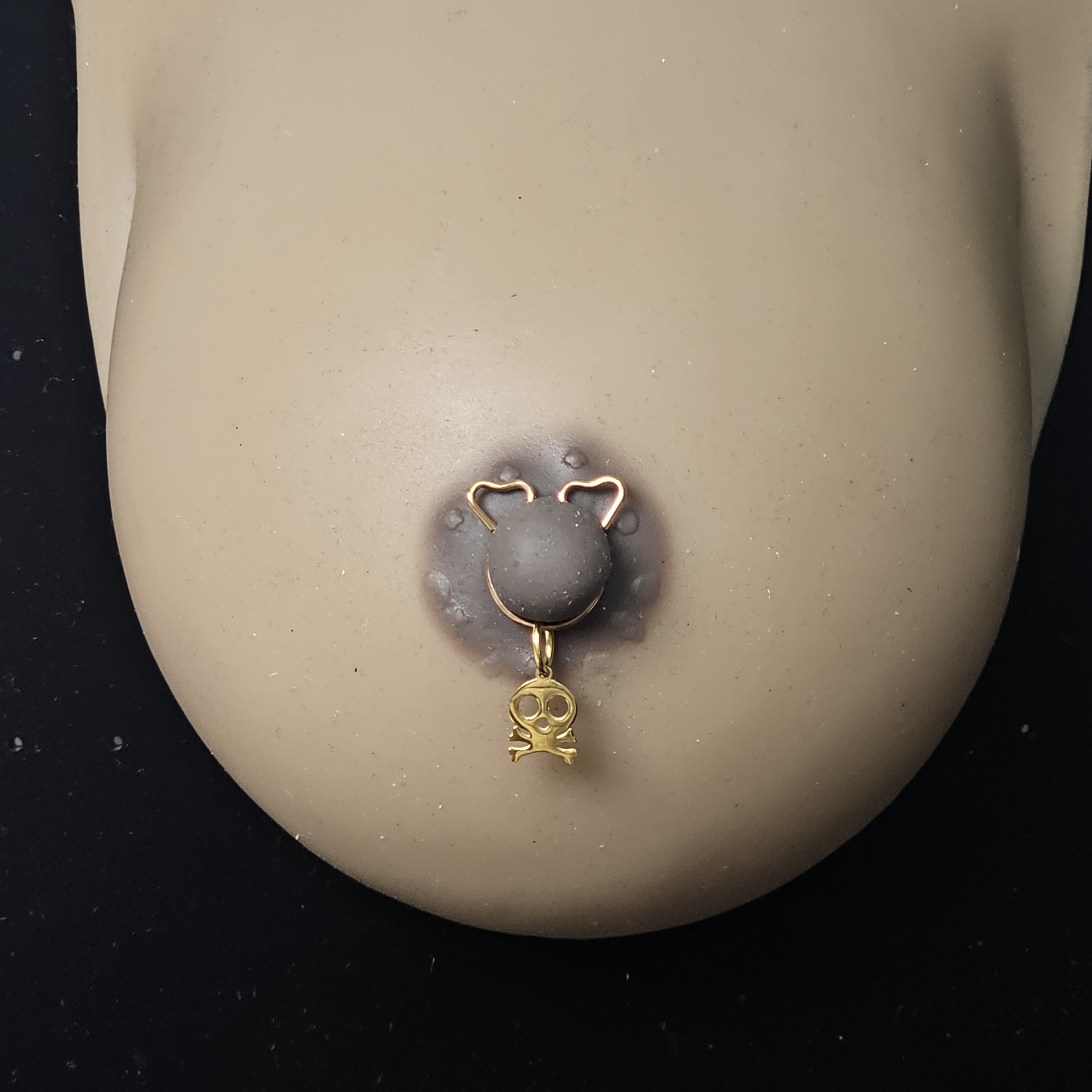 Halloween Gold-plated Pendan Nipple Ring Adjustable Lingerie Accessories - image 1