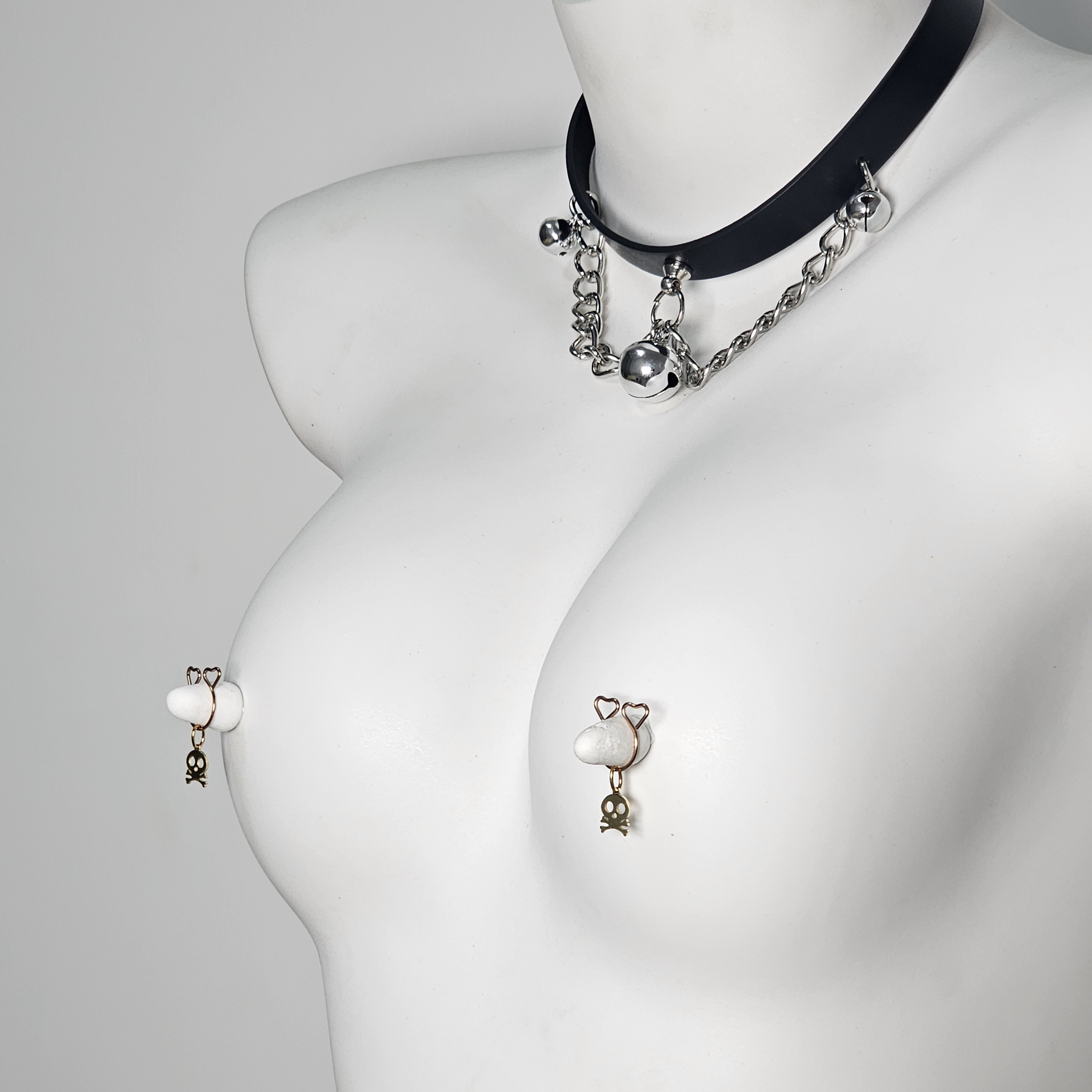 Halloween Gold-plated Pendan Nipple Ring Adjustable Lingerie Accessories - image 3