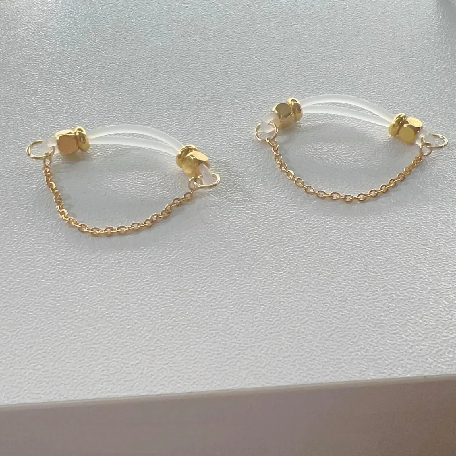 Gold Chain Nipple Clamp Adjustable Lingerie Accessories - image 1