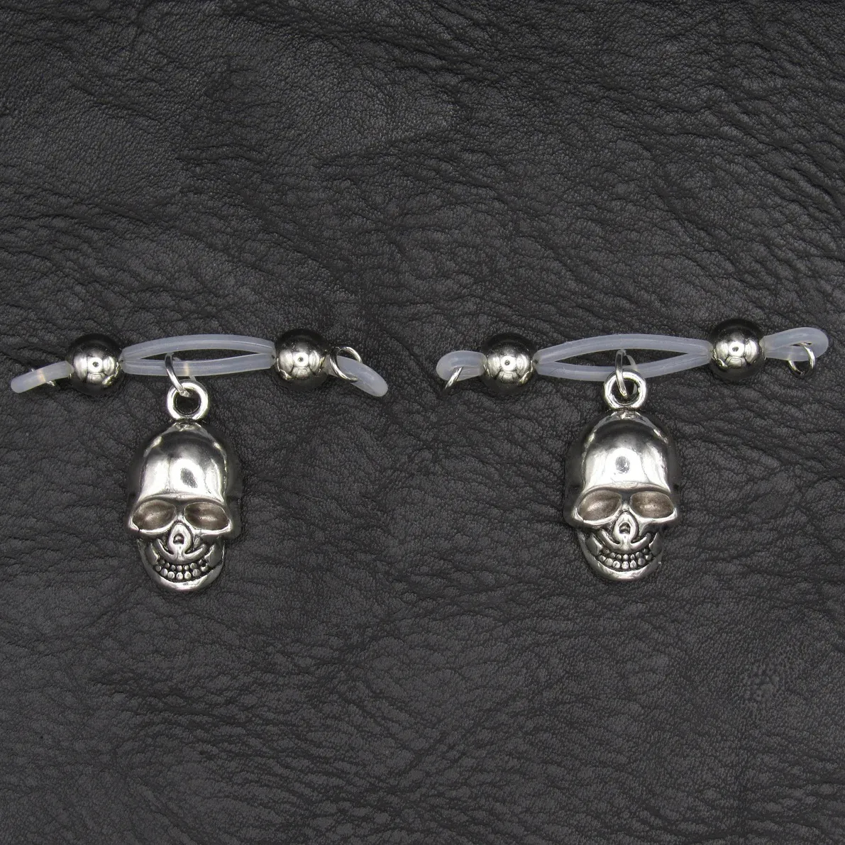 Skull Charm Nipple Clamp Adjustable Lingerie Accessories - image 1
