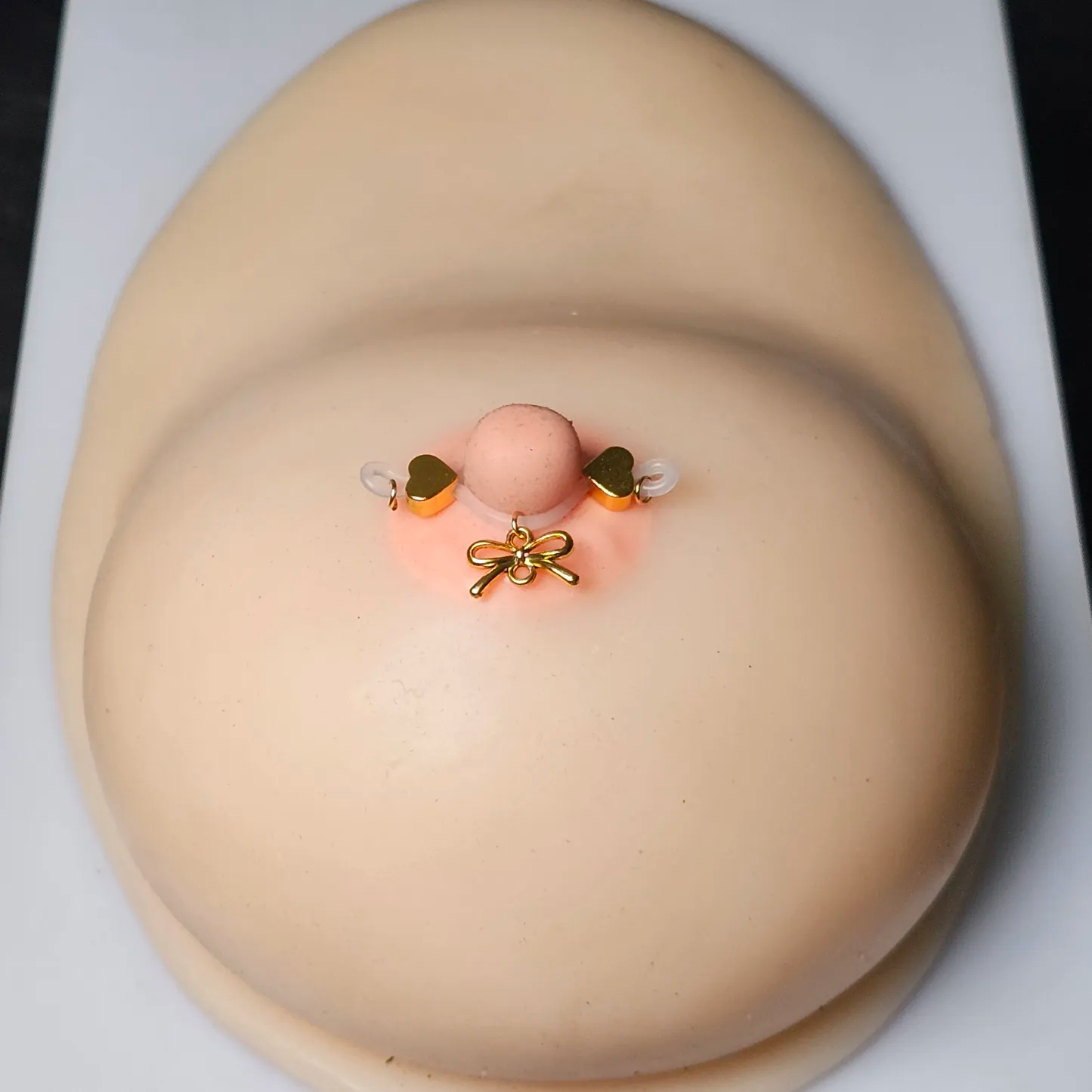 Heart Bow Nipple Clamp Adjustable Lingerie Accessories - image 1