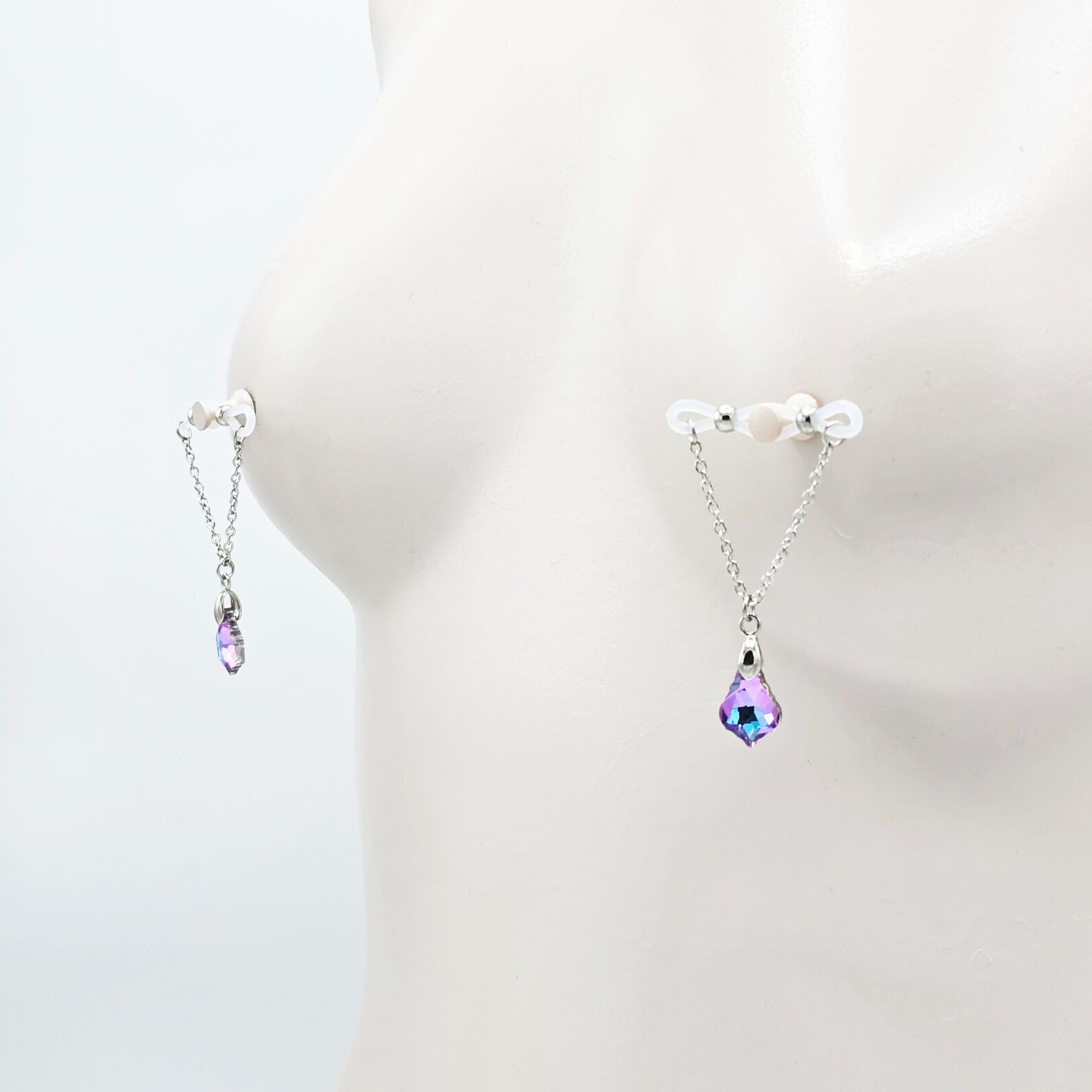 Crystal Pendant Nipple Ring Adjustable Lingerie Accessories - image 4