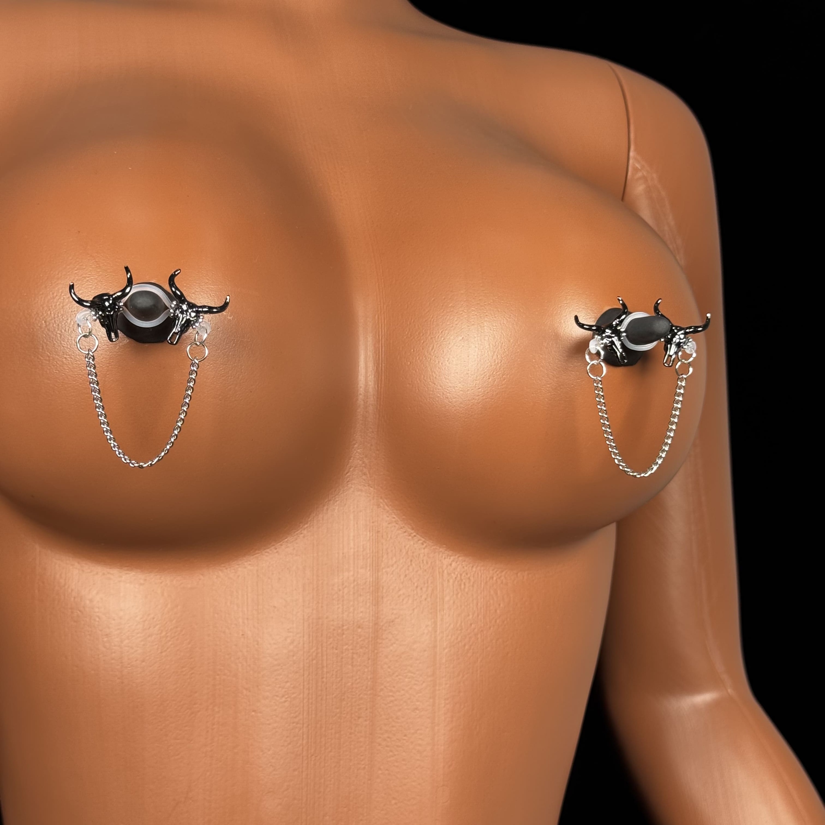 Bonded Bull Chain Clips Nipple Ring Adjustable Lingerie Accessories - image 1