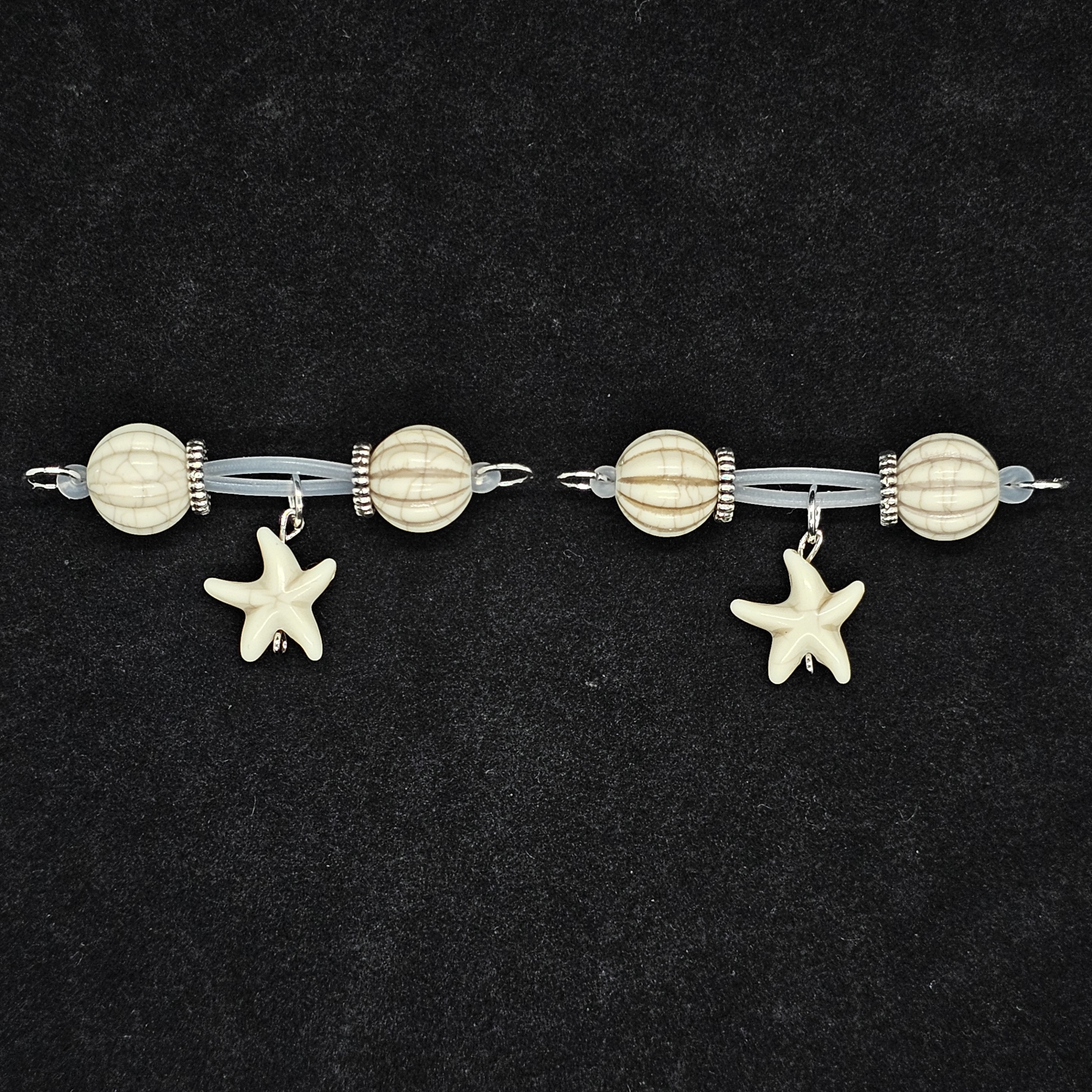 Pearl Star Nipple Ring Adjustable Lingerie Accessories - White - 2 pack (one pair) - image 2