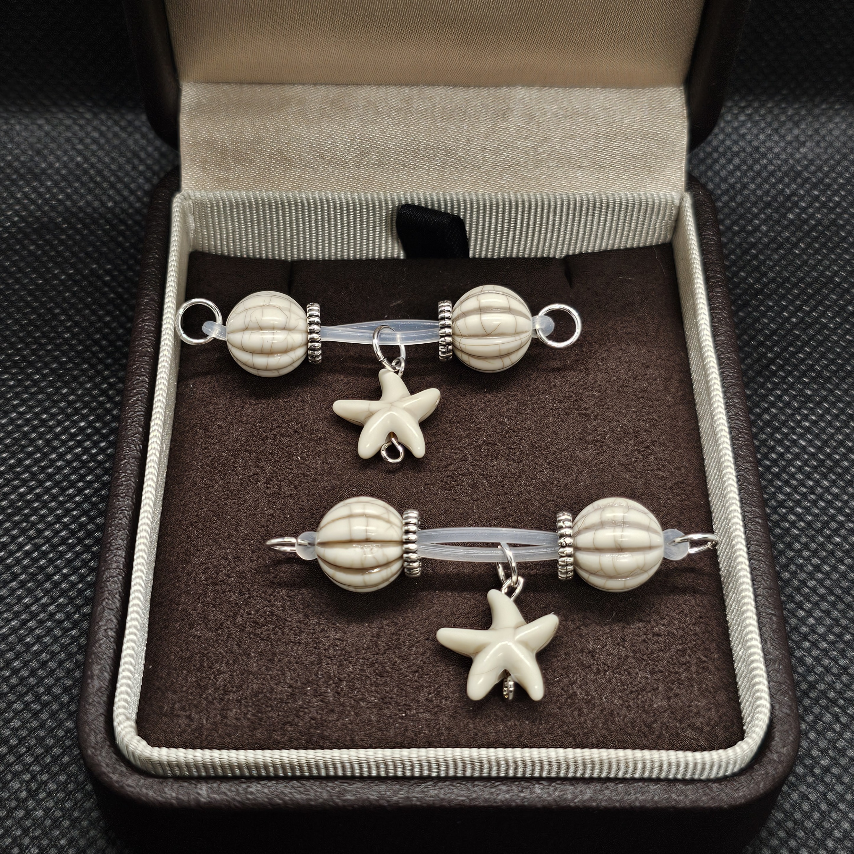 Pearl Star Adjustable Non-Piercing Nipple Rings - image 6