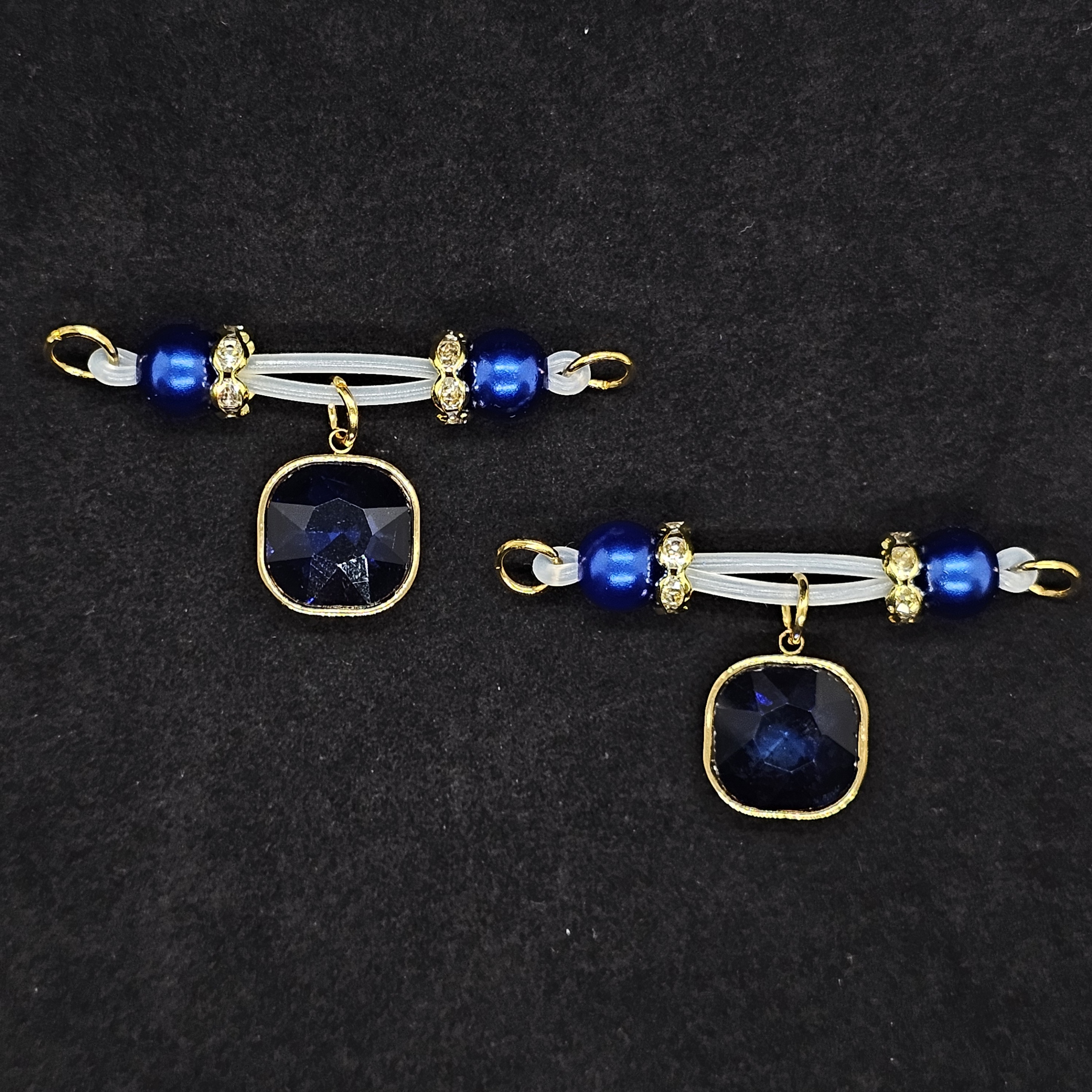 Ocean Jewel Nipple Ring Adjustable Lingerie Accessories - Blue - 2 pack (one pair) - image 2