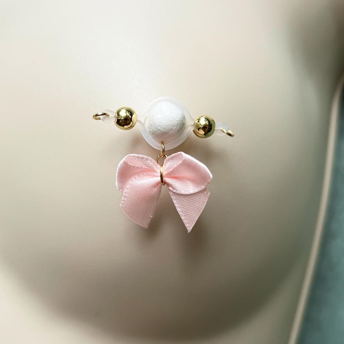 Bowknot Ornament Nipple Ring Adjustable Lingerie Accessories - image 3