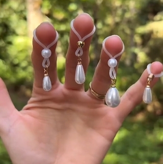 Pearl Nipple Ring Adjustable Lingerie Accessories - image 3