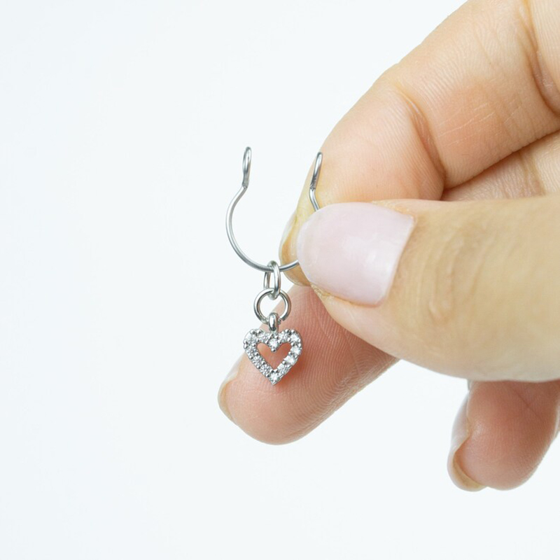 Heart Diamond Nipple Ring Adjustable Lingerie Accessories - image 5