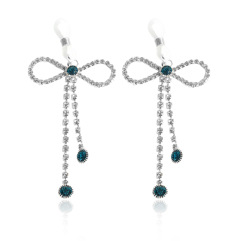 Starry Teal Bow Nipple Ring Adjustable Lingerie Accessories - Teal - 2 pack (one pair) - image 2