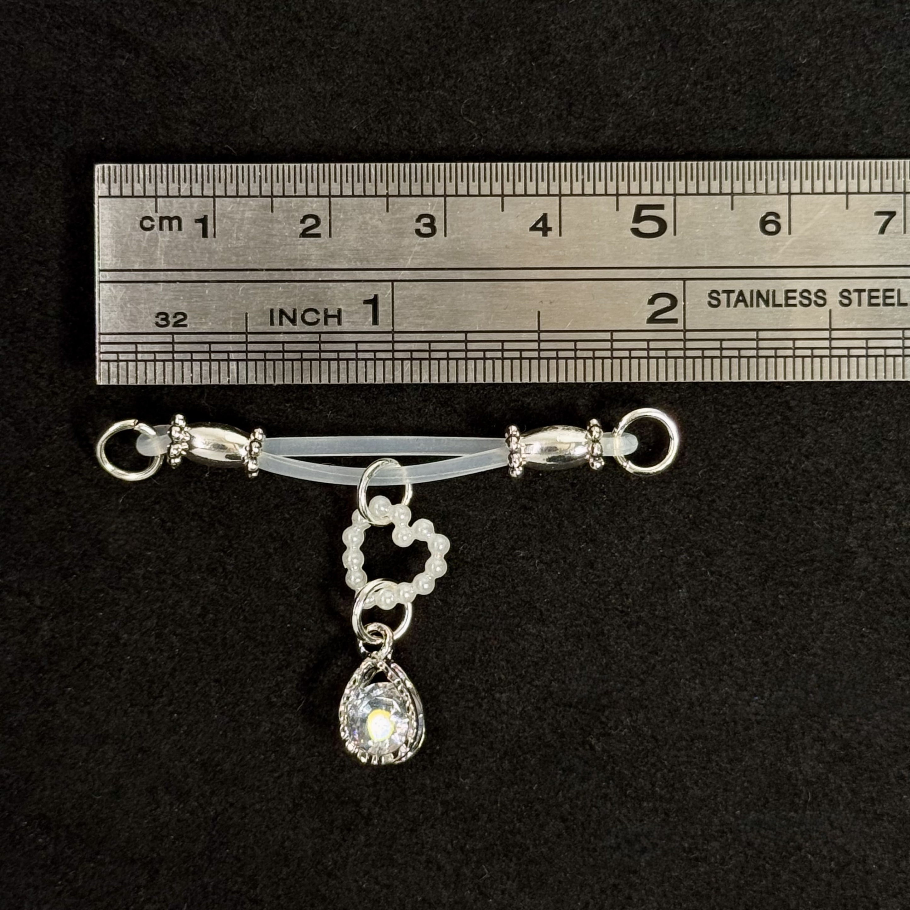 Luxe Crystal Nipple Ring Adjustable Lingerie Accessories - image 7