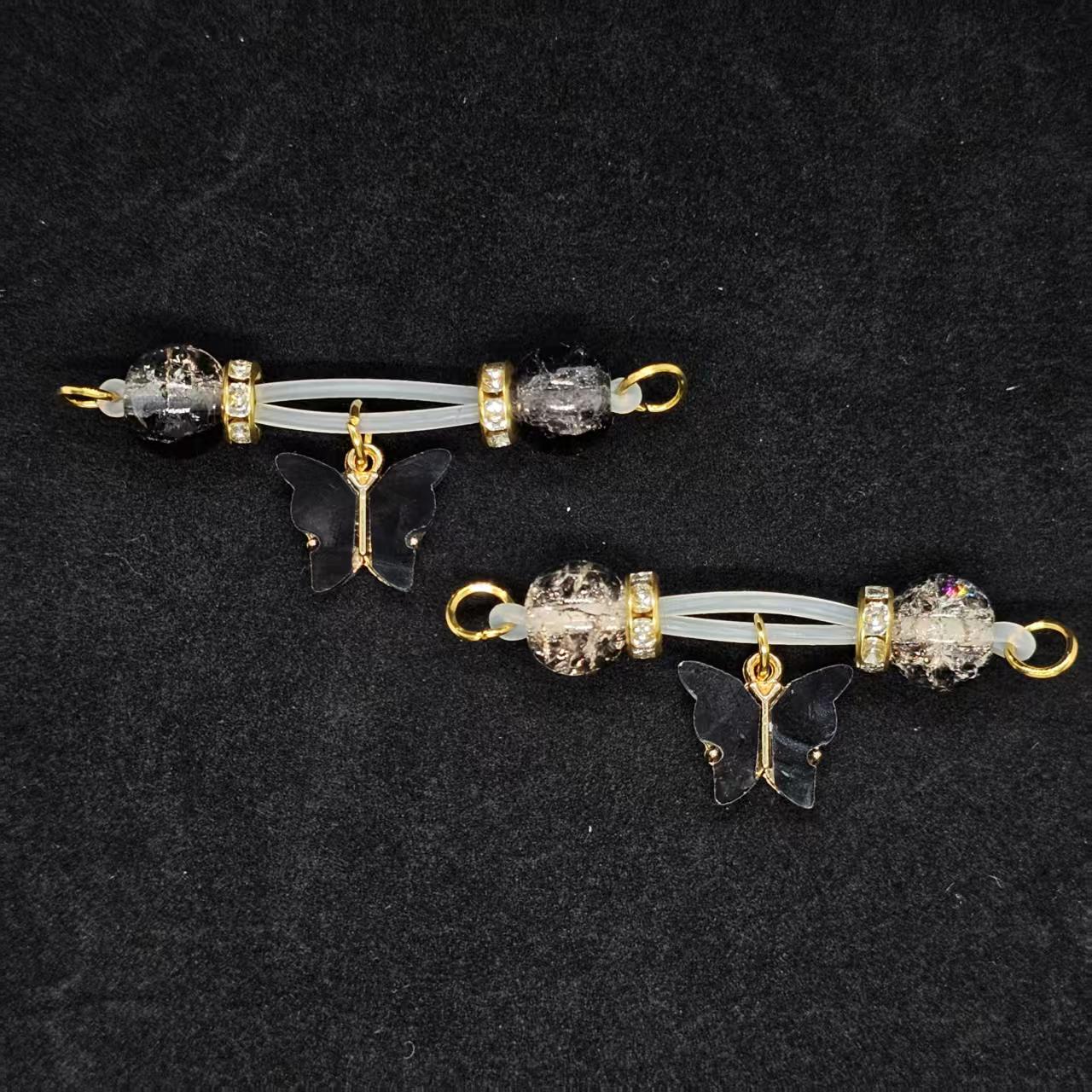 Noirfly Nipple Ring Adjustable Lingerie Accessories - Black - 2 pack (one pair) - image 1