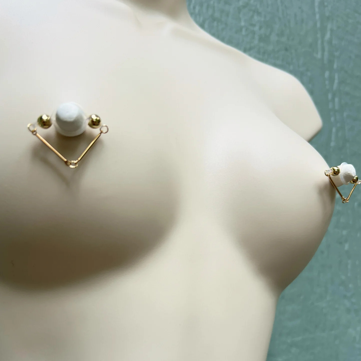 Held by Geometry Clips Nipple Ring Adjustable Lingerie Accessories - image 1