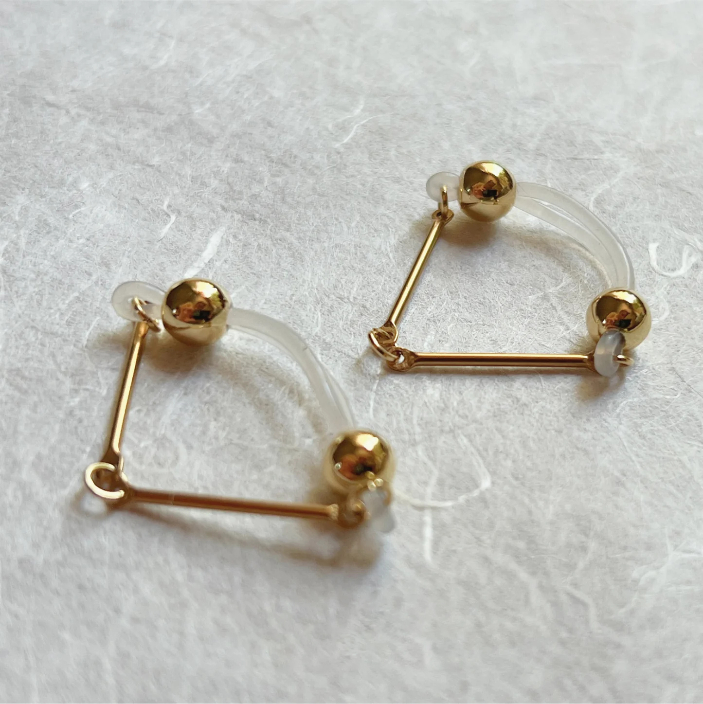 Held by Geometry Clips Nipple Ring Adjustable Lingerie Accessories - Gold - 2 pack (one pair) - image 2
