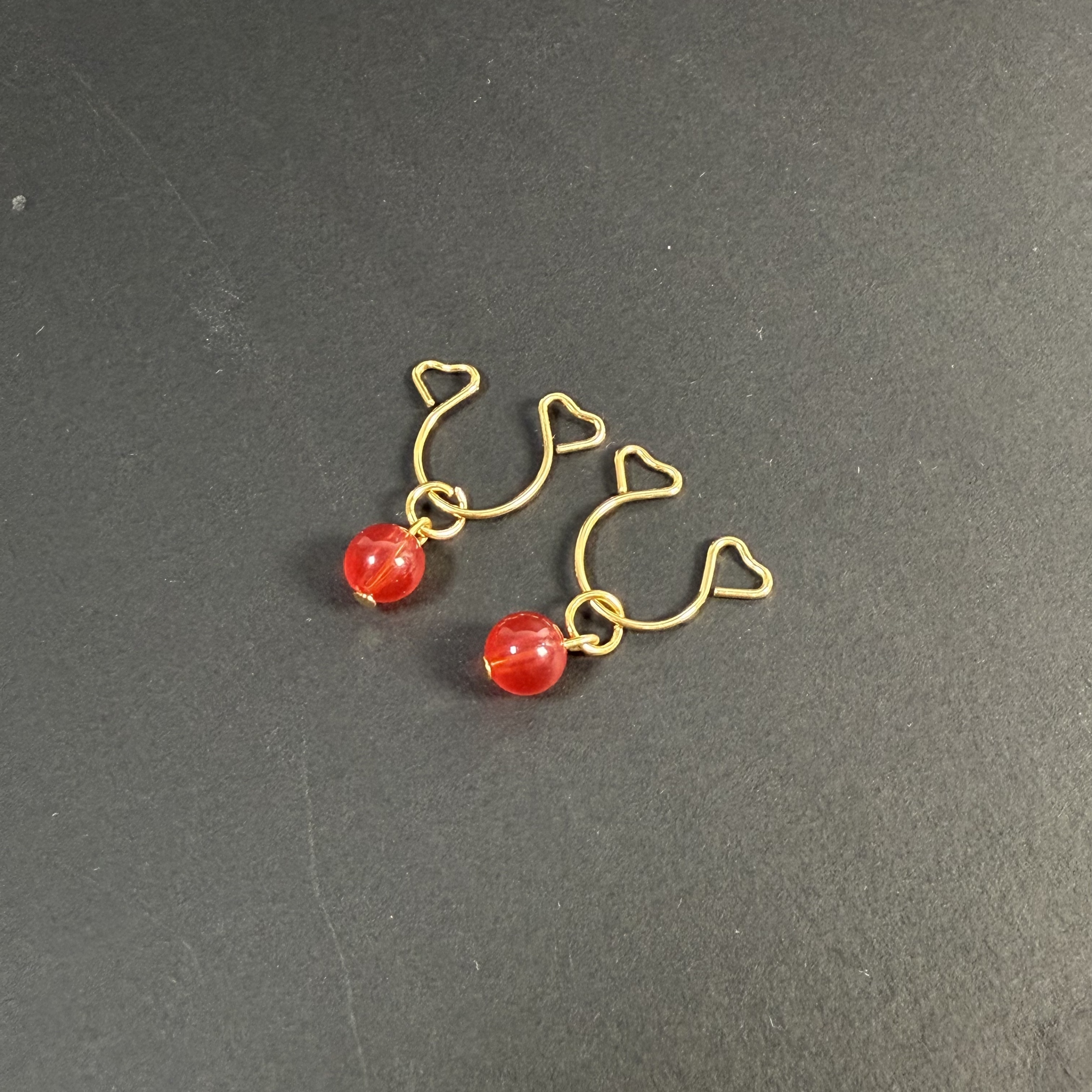Red Energy Stone Nipple Ring Adjustable Lingerie Accessories - Red - 2 pack (one pair) - image 4