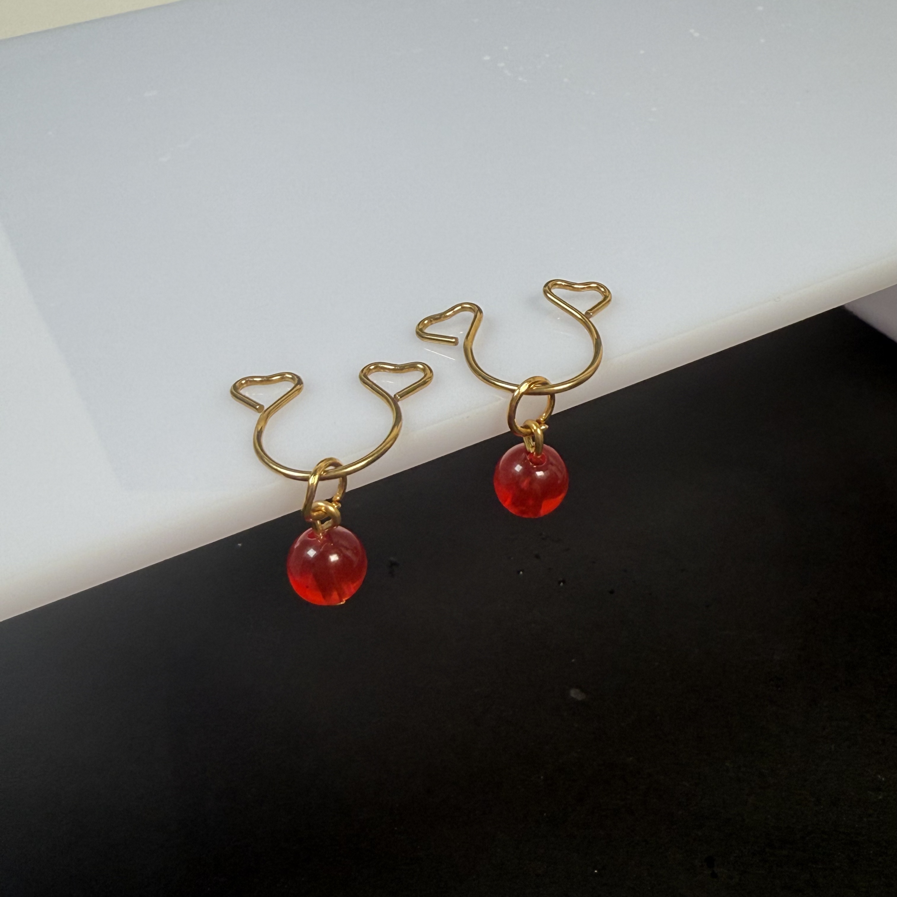 Red Energy Stone Nipple Ring Adjustable Lingerie Accessories - image 2