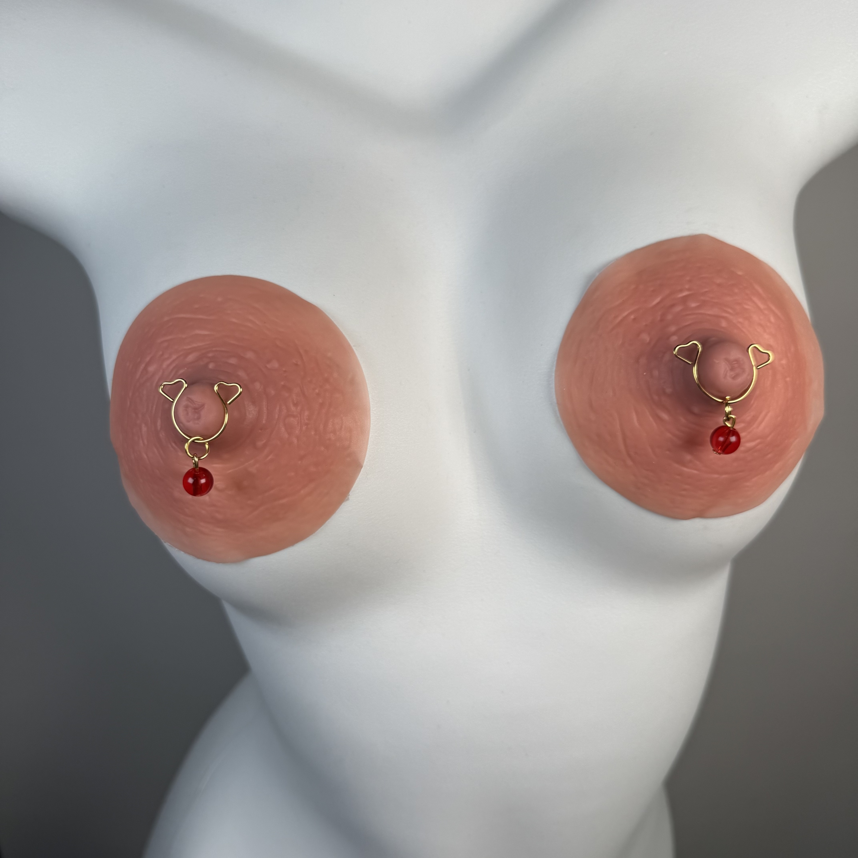 Red Energy Stone Nipple Ring Adjustable Lingerie Accessories - image 5