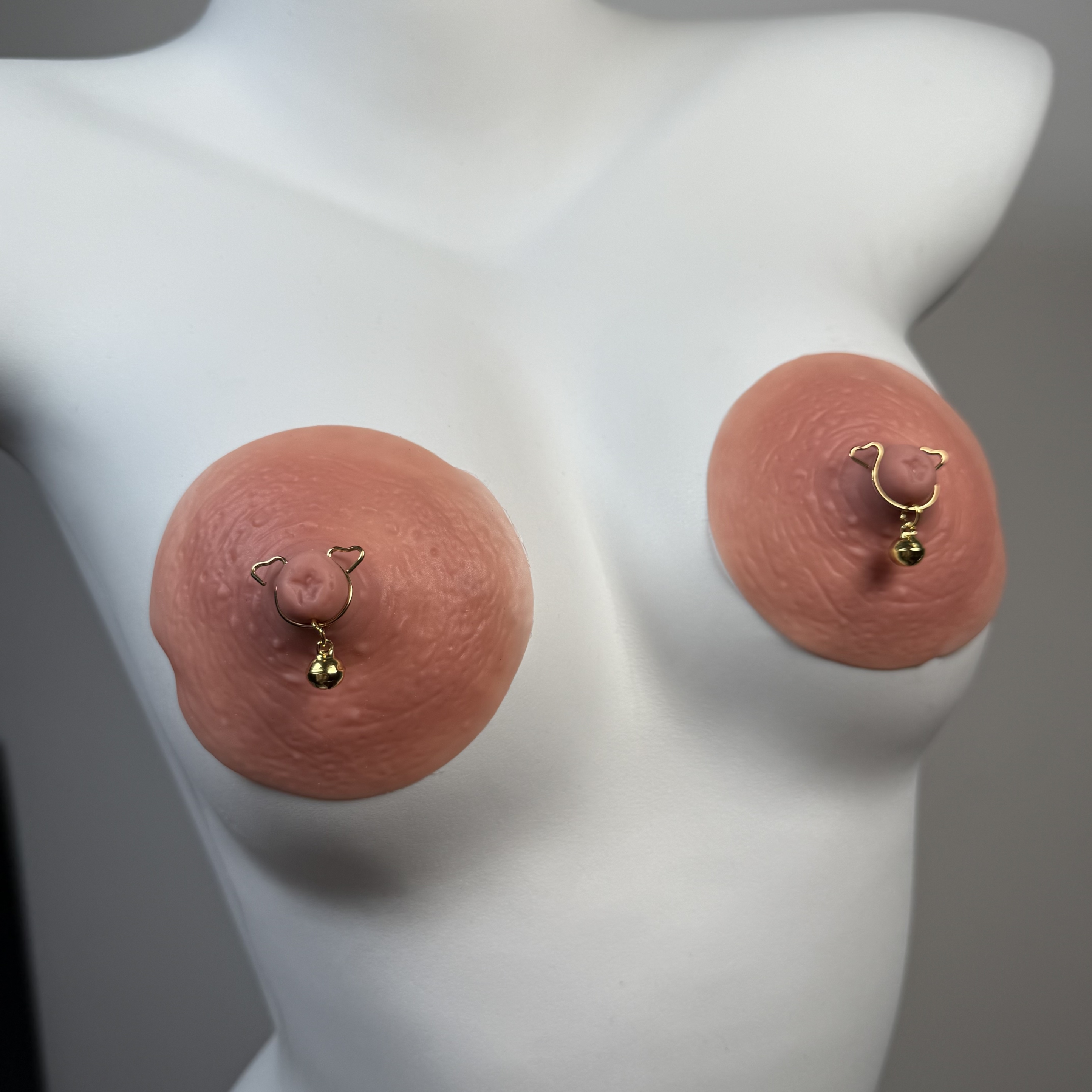 Sand Gold Bell Nipple Ring Adjustable Lingerie Accessories - image 1