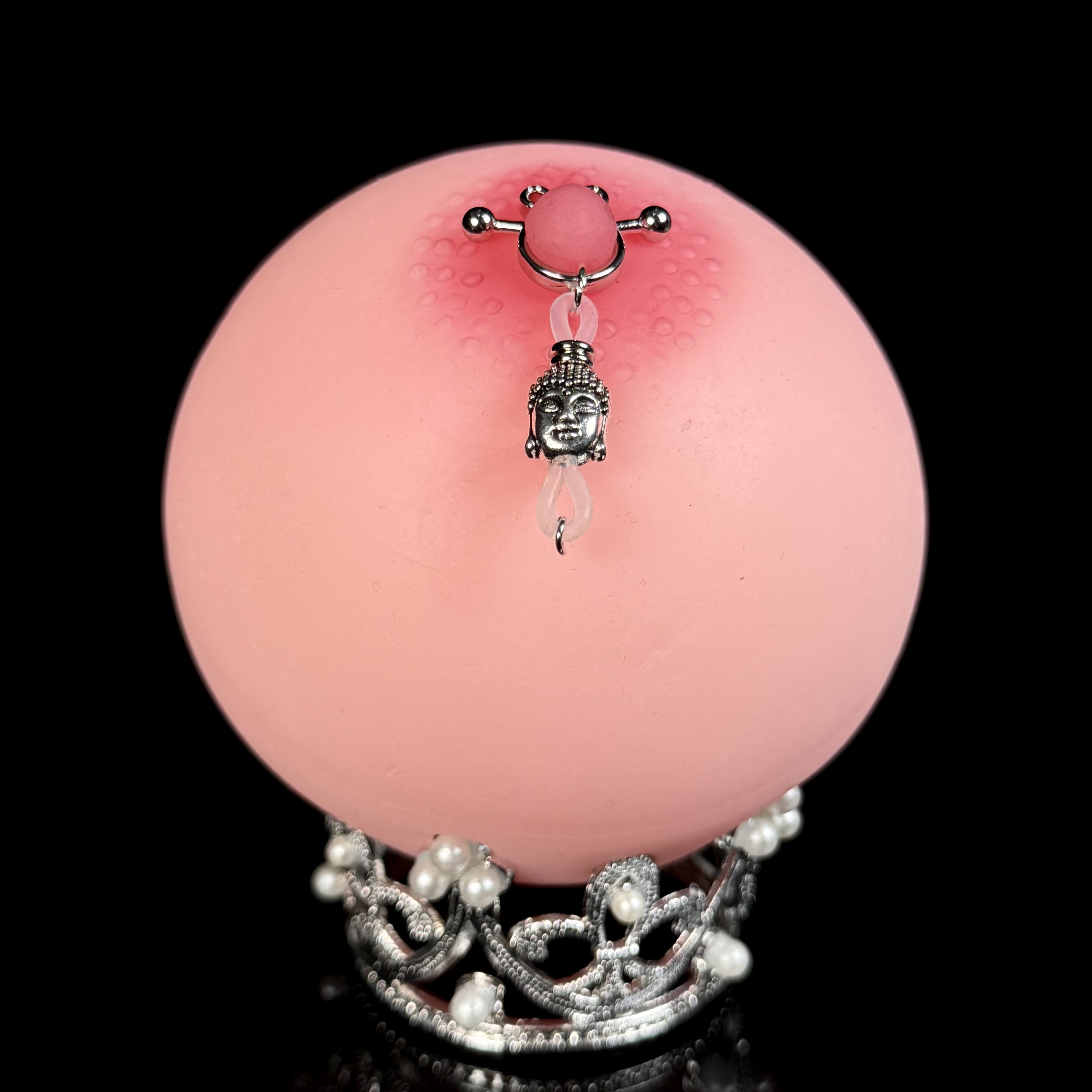 Serene Mind Pendant Nipple Ring Adjustable Lingerie Accessories - image 3
