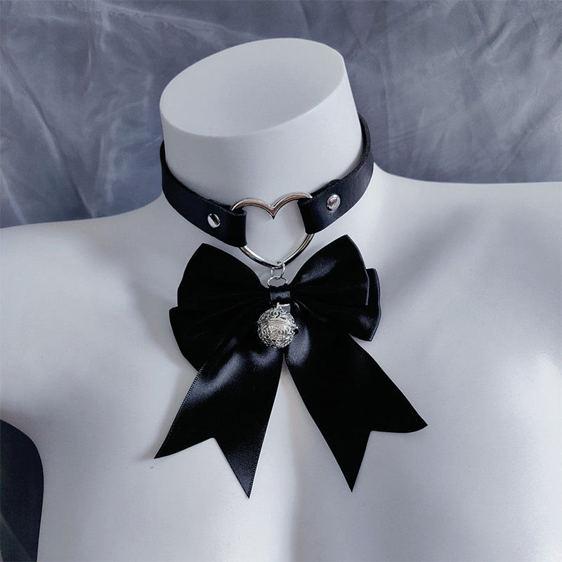 Bow Bell Choker Chain Nipple Clamps Adjustable Lingerie Accessories - Choker - image 2