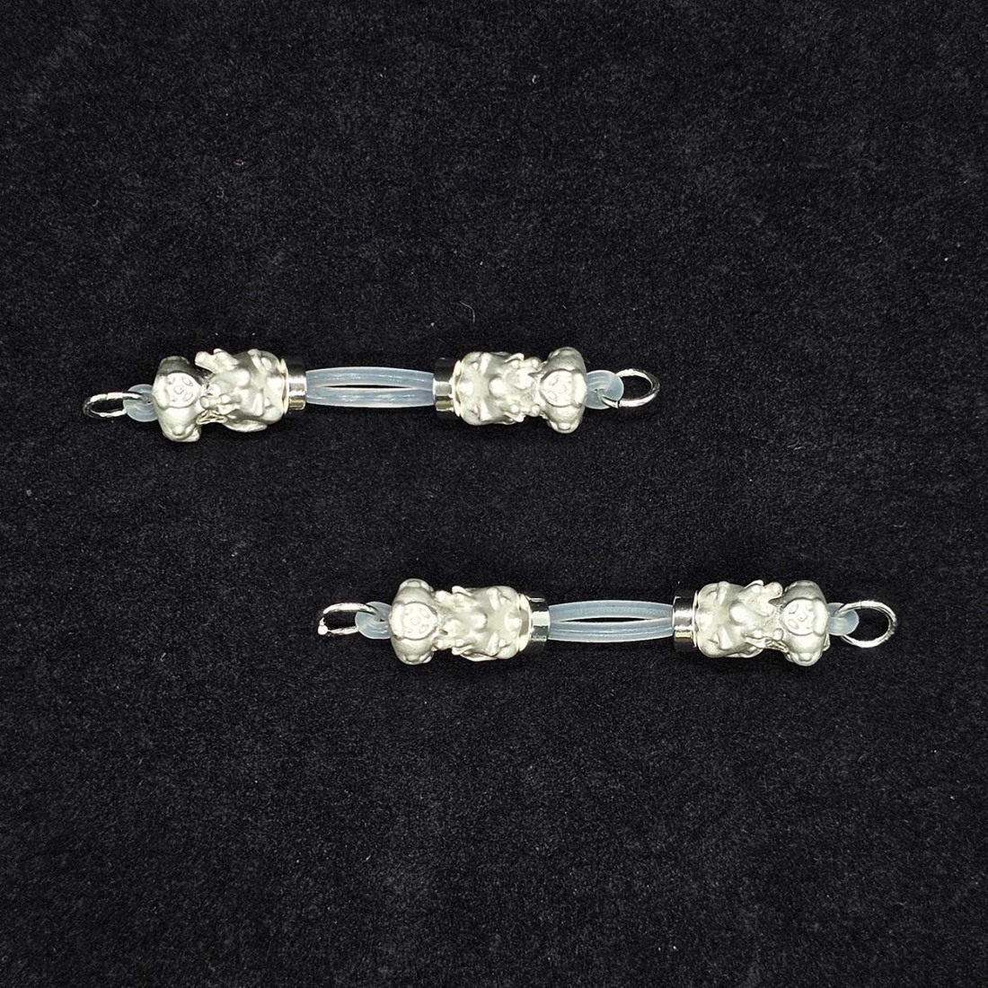 Lucky Guardian Nipple Ring Adjustable Lingerie Accessories - White - 2 pack (one pair) - image 2
