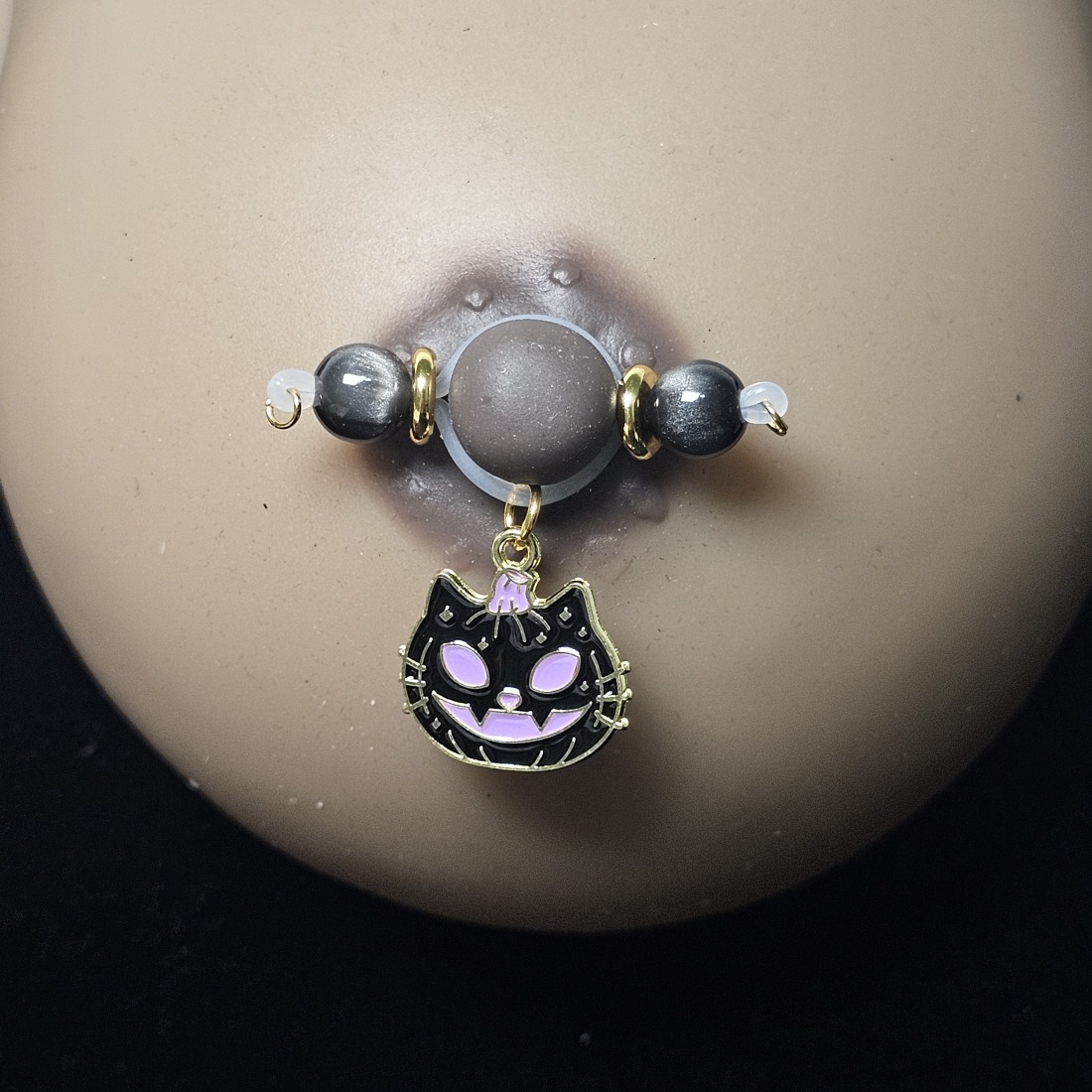 Mischievous Cat Nipple Ring Adjustable Lingerie Accessories - image 1