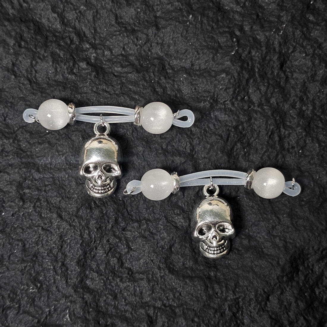 Eternal Bones Nipple Ring Adjustable Lingerie Accessories - Silver - 2 pack (one pair) - image 2
