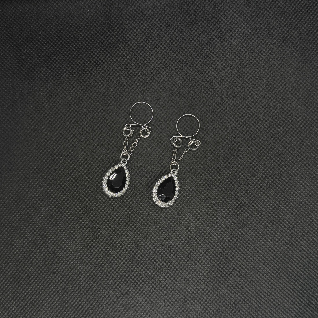 Nyxia Nipple Ring Adjustable Lingerie Accessories - Black - 2 pack (one pair) - image 1