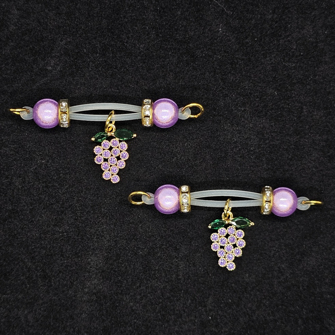 Purple Dew Nipple Clamp Adjustable Lingerie Accessories - Purple - 2 pack (one pair) - image 2