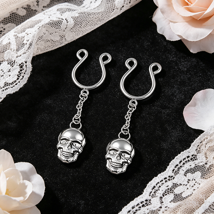 Skull Chain Adjustable Nipple Clamp SM Accessories - image 1