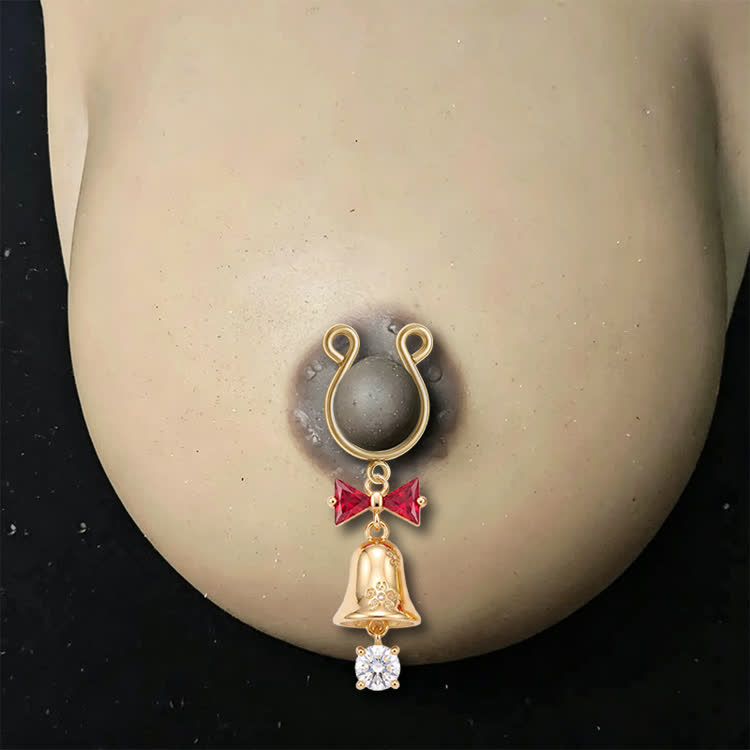 Bow Bell Rhinestone Adjustable Nipple Clamp SM Accessories - image 2